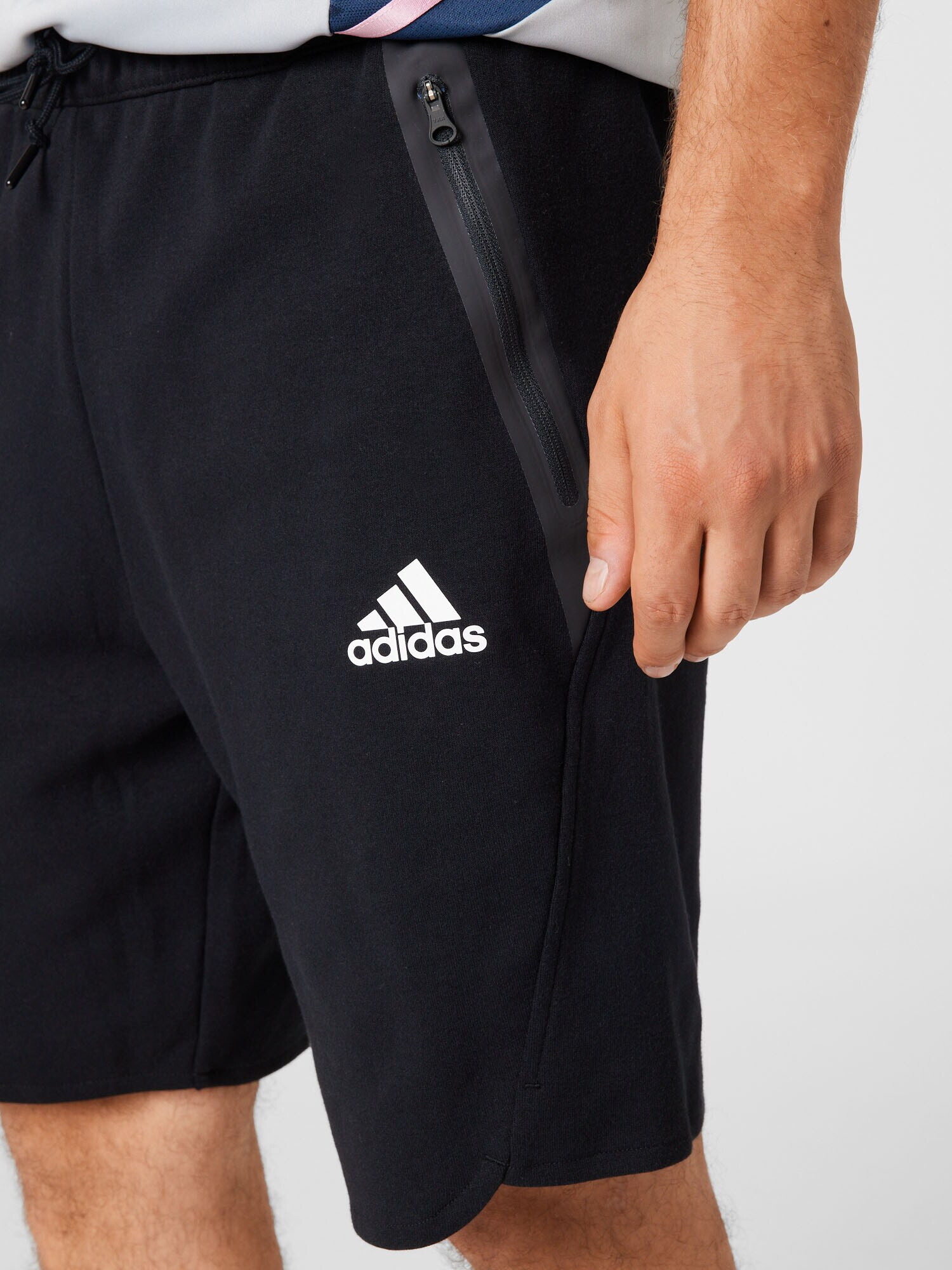 ADIDAS SPORTSWEAR Športne hlače 'Designed For Gameday' črna / bela - Pepit.si