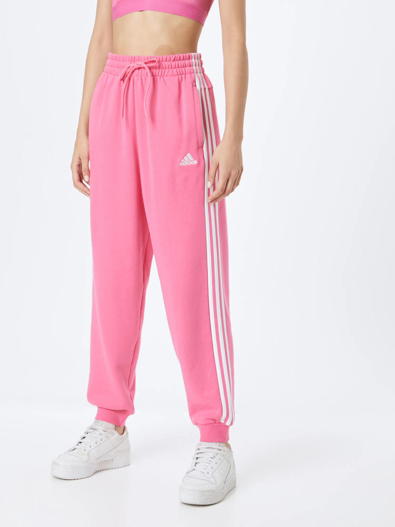 ADIDAS SPORTSWEAR Športne hlače magenta / bela - Pepit.si