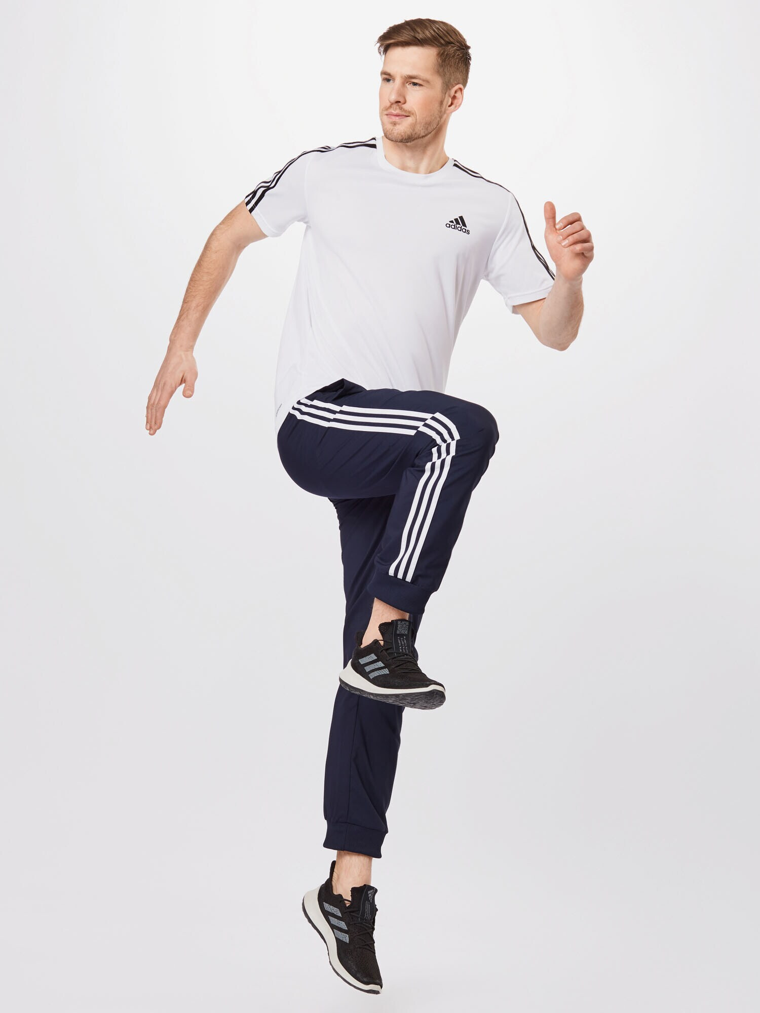 ADIDAS SPORTSWEAR Športne hlače mornarska / bela - Pepit.si