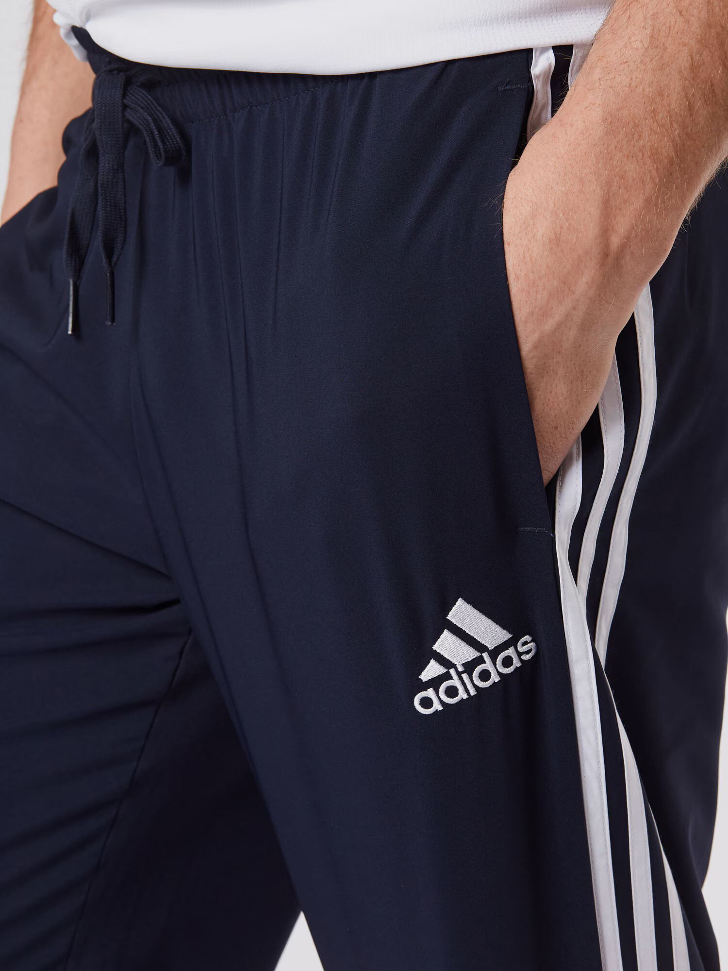 ADIDAS SPORTSWEAR Športne hlače mornarska / bela - Pepit.si