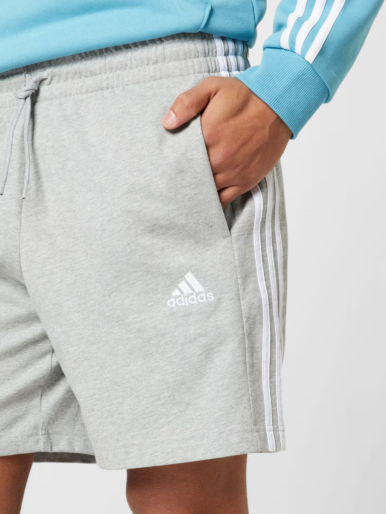 ADIDAS SPORTSWEAR Športne hlače pegasto siva / bela - Pepit.si