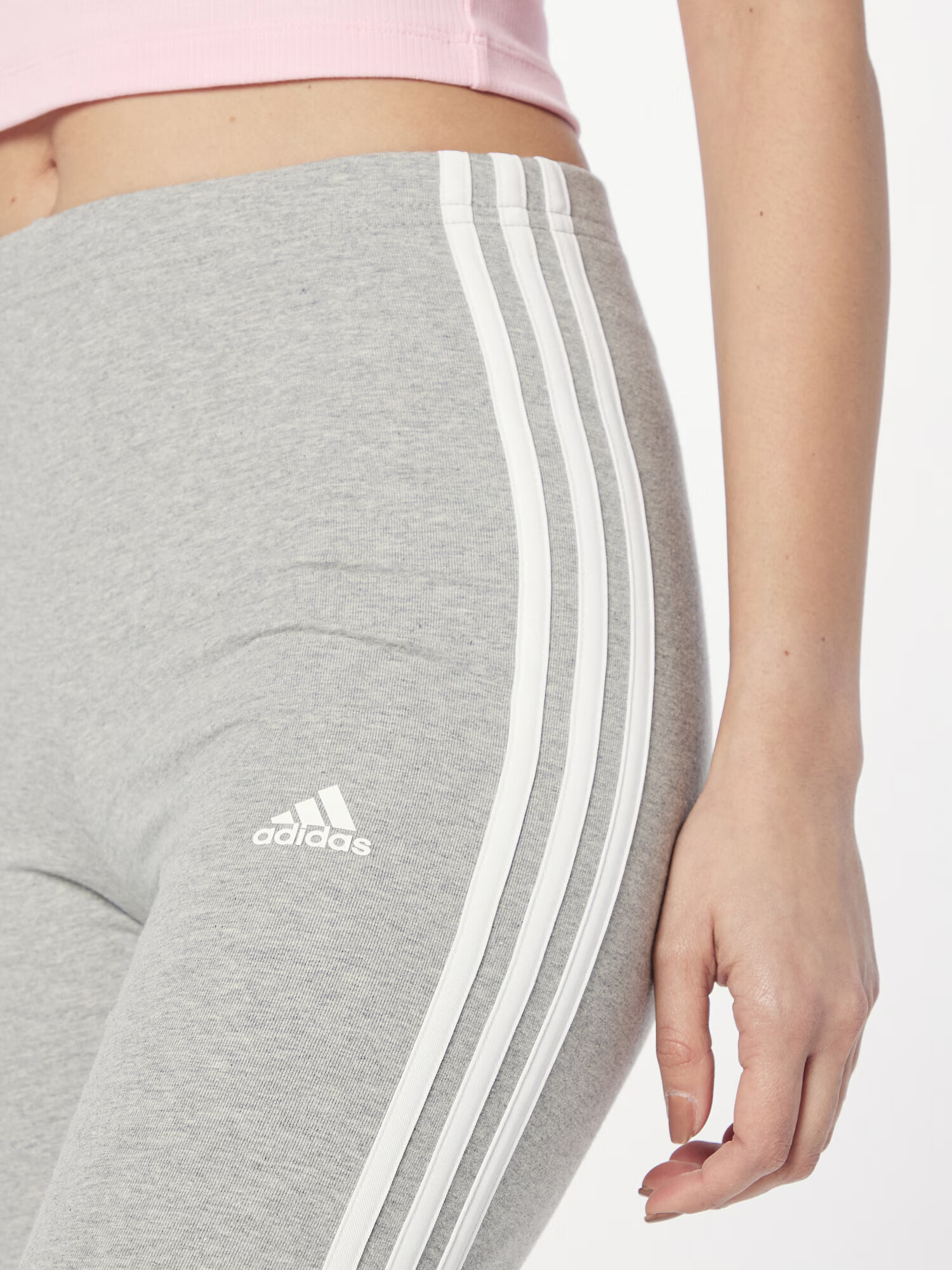 ADIDAS SPORTSWEAR Športne hlače pegasto siva / bela - Pepit.si