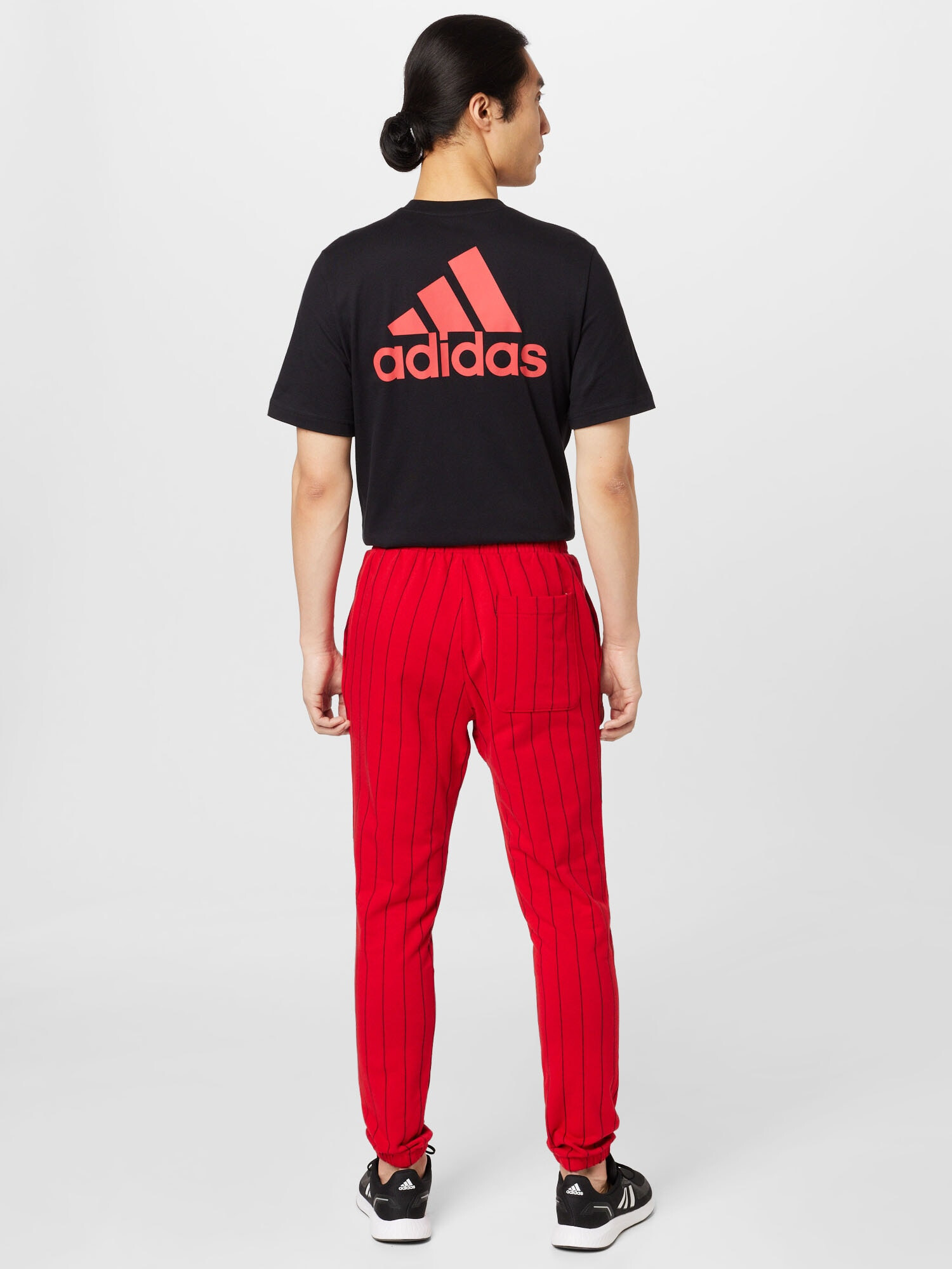 ADIDAS SPORTSWEAR Športne hlače rdeča / črna - Pepit.si