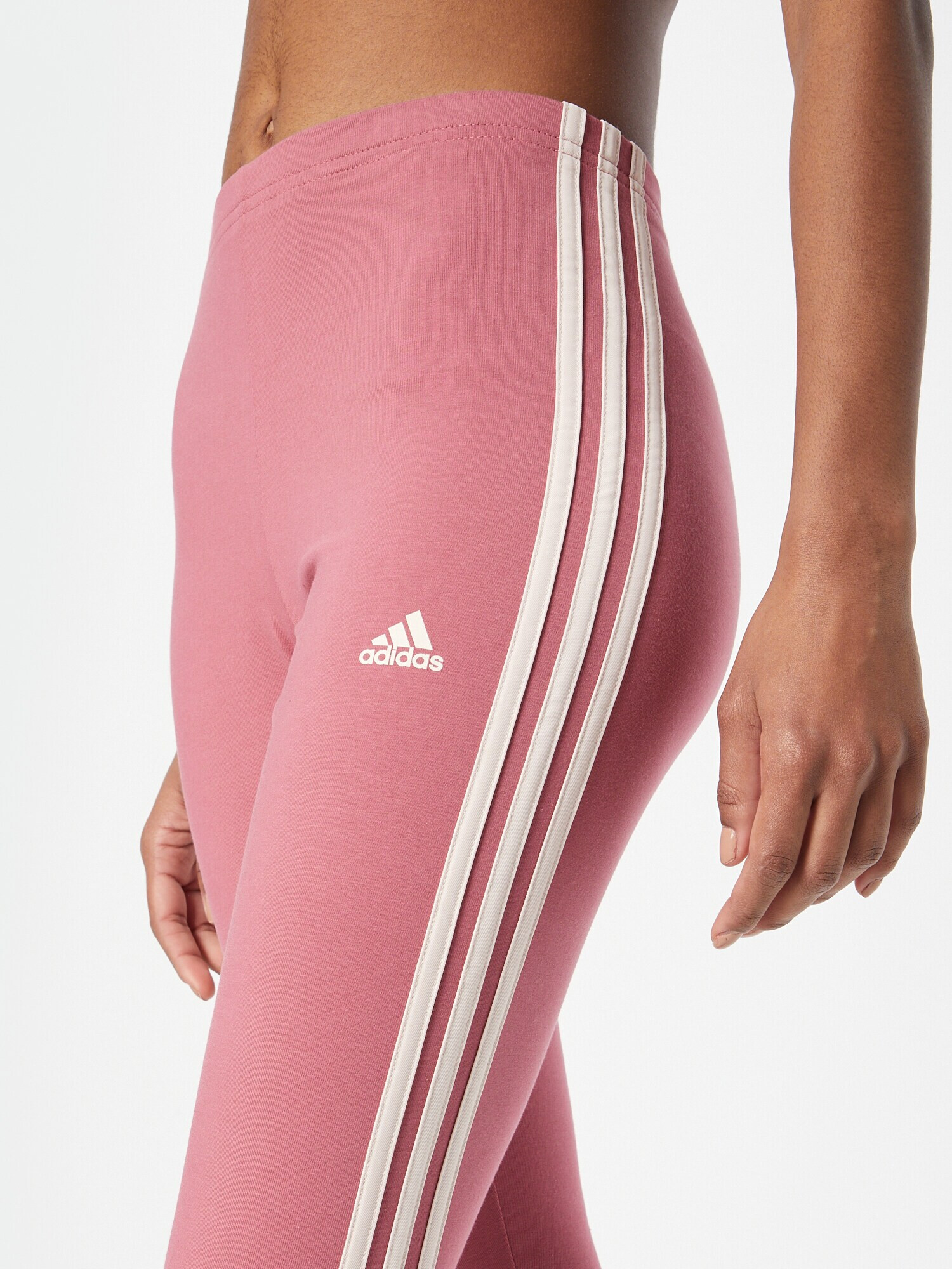 ADIDAS SPORTSWEAR Športne hlače svetlo roza / bela - Pepit.si