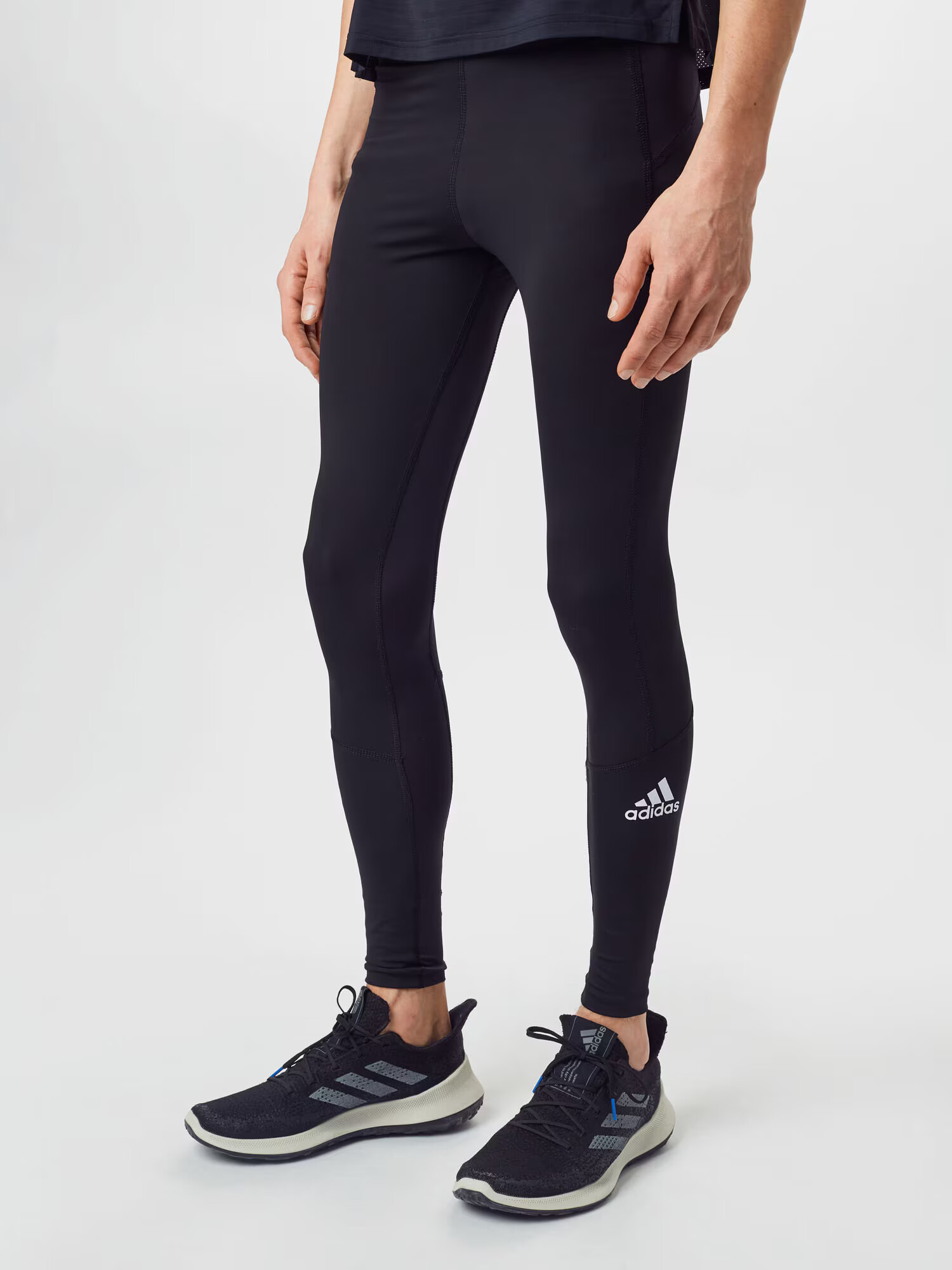 ADIDAS SPORTSWEAR Športne hlače 'Techfit' črna - Pepit.si