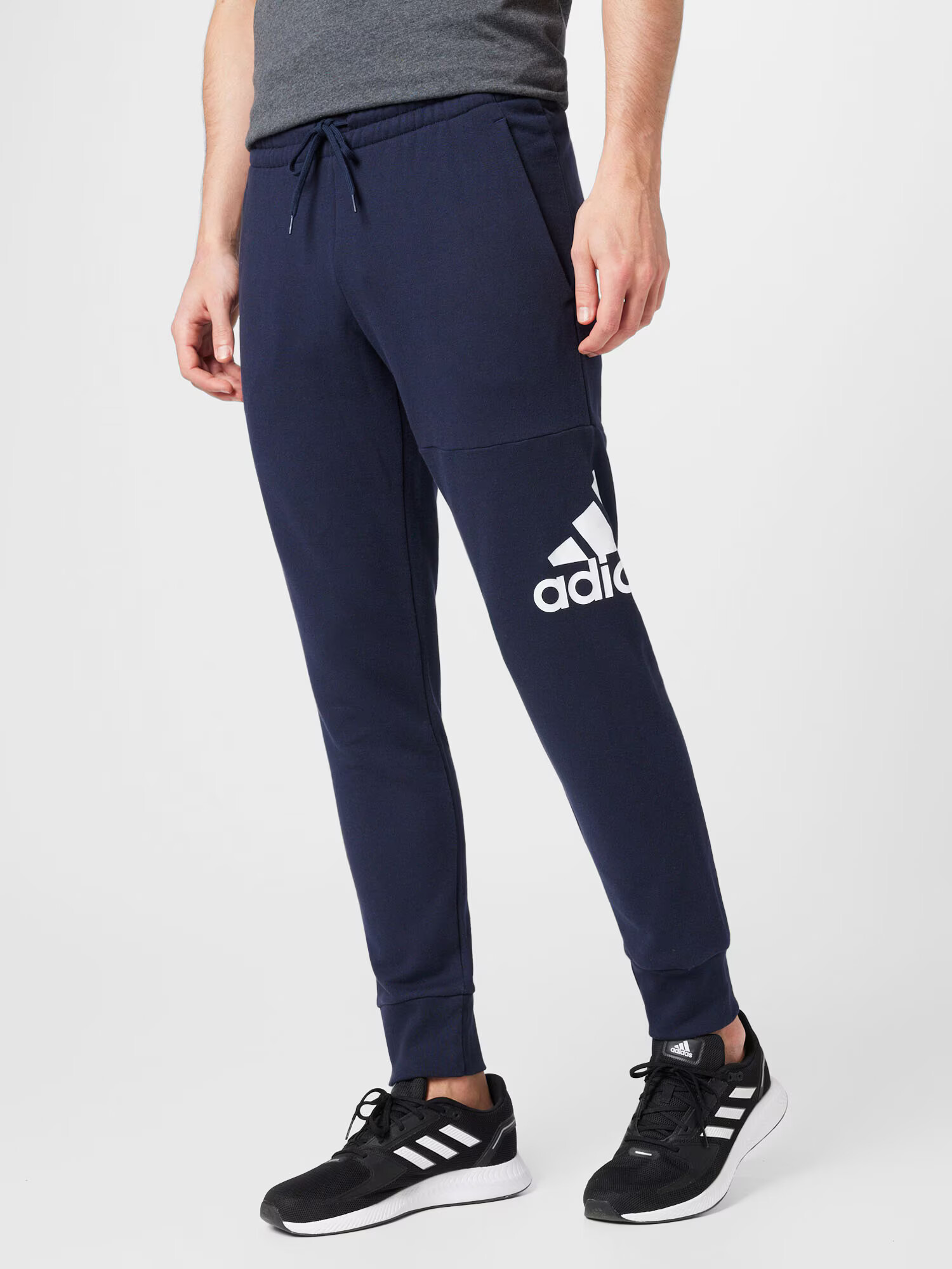 ADIDAS SPORTSWEAR Športne hlače temno modra / bela - Pepit.si