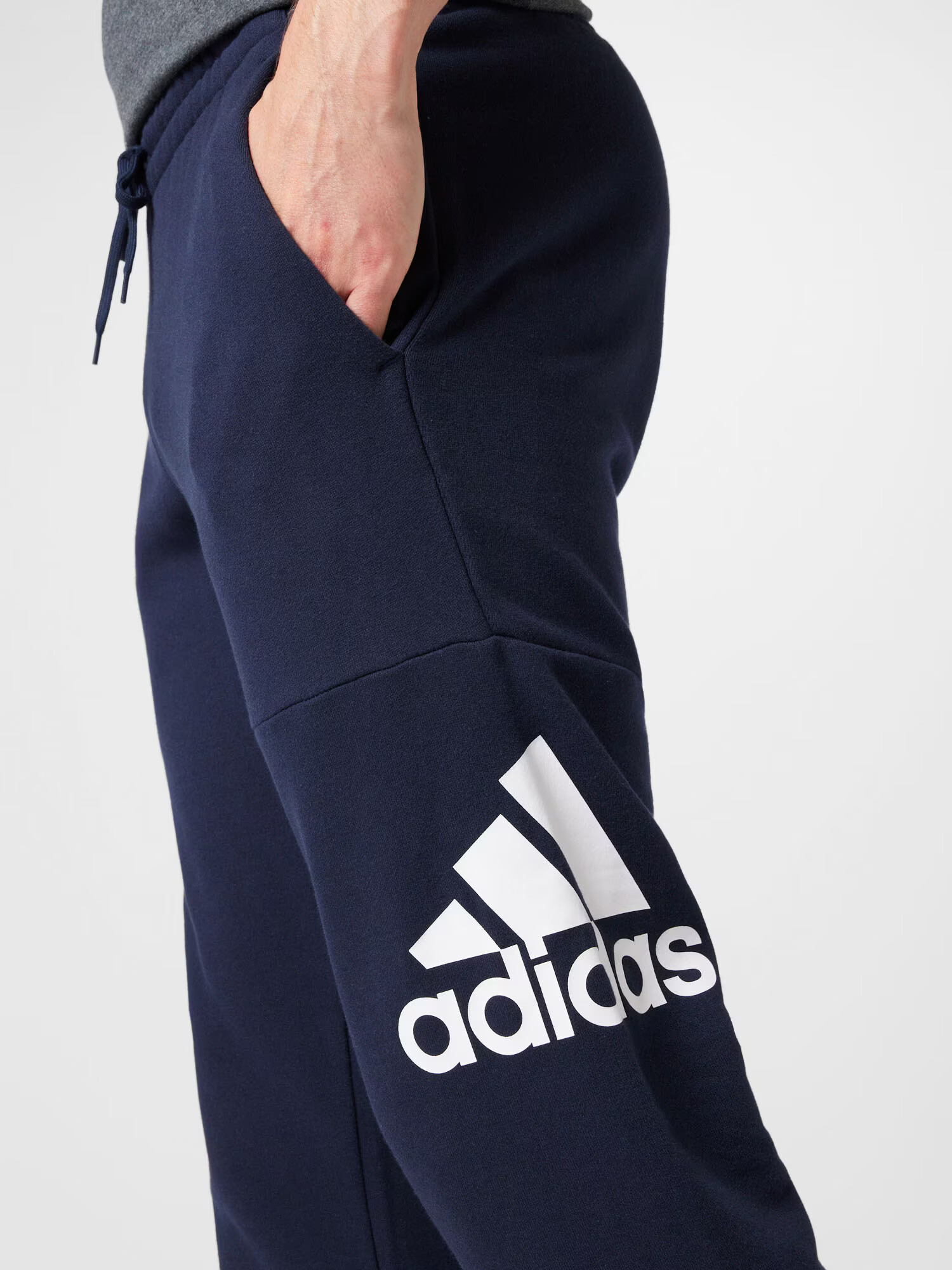 ADIDAS SPORTSWEAR Športne hlače temno modra / bela - Pepit.si