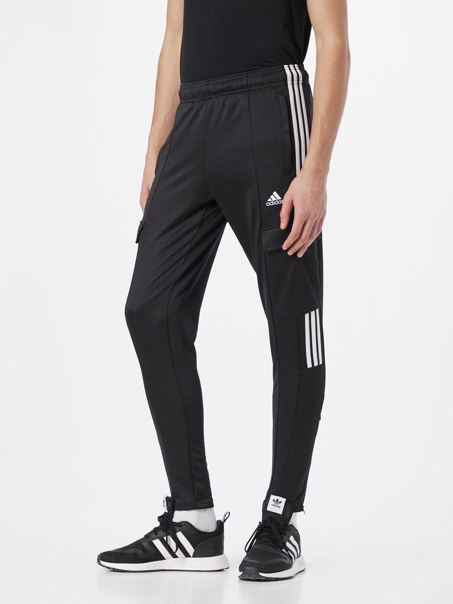 ADIDAS SPORTSWEAR Športne hlače 'TIRO' črna / bela - Pepit.si