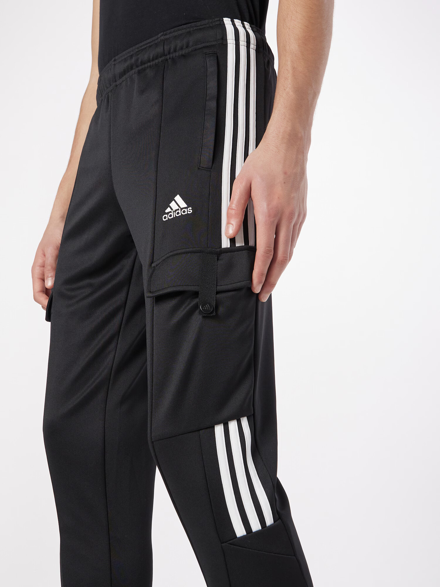 ADIDAS SPORTSWEAR Športne hlače 'TIRO' črna / bela - Pepit.si