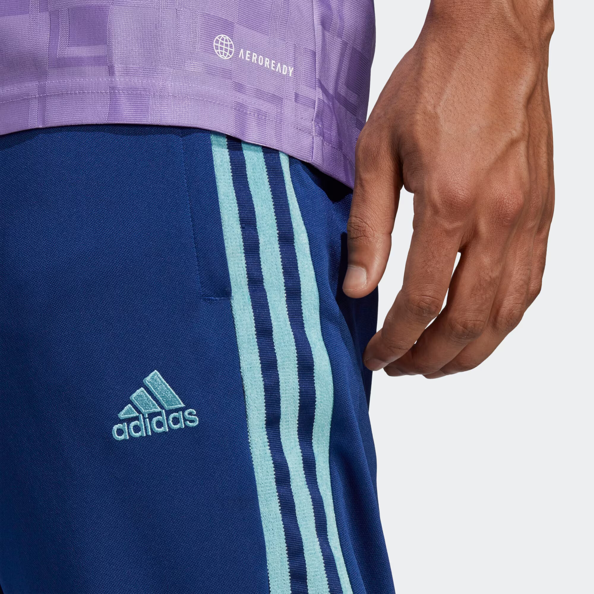 ADIDAS SPORTSWEAR Športne hlače 'Tiro' temno modra / bela - Pepit.si