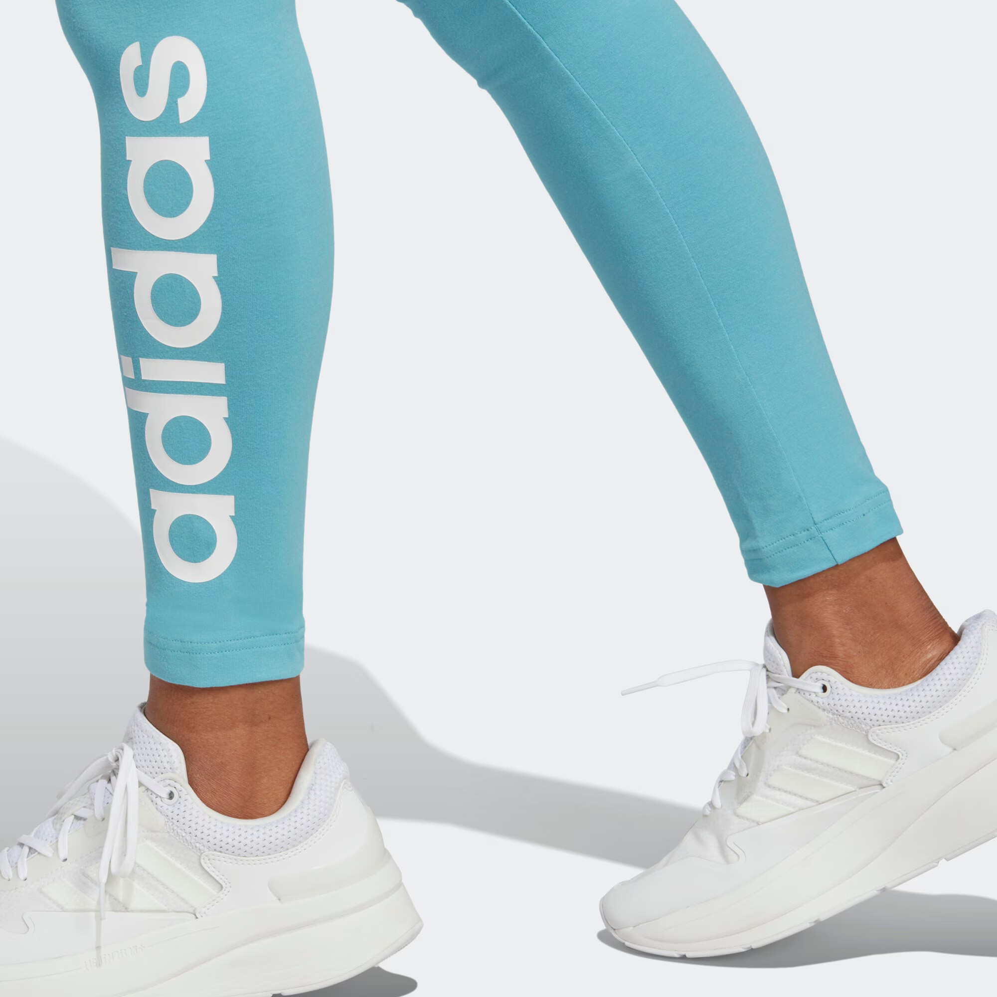 ADIDAS SPORTSWEAR Športne hlače voda / bela - Pepit.si