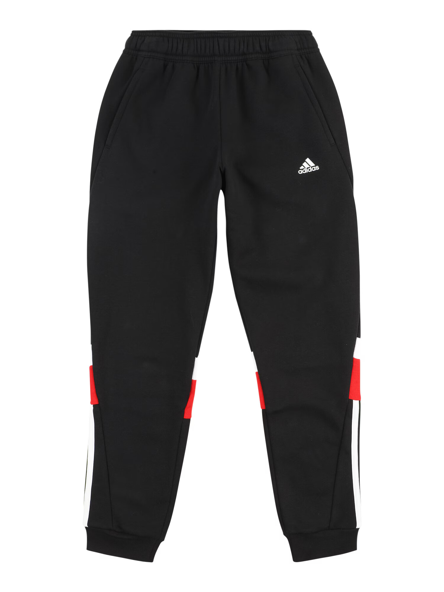 ADIDAS SPORTSWEAR Športne hlače živo rdeča / črna / bela - Pepit.si