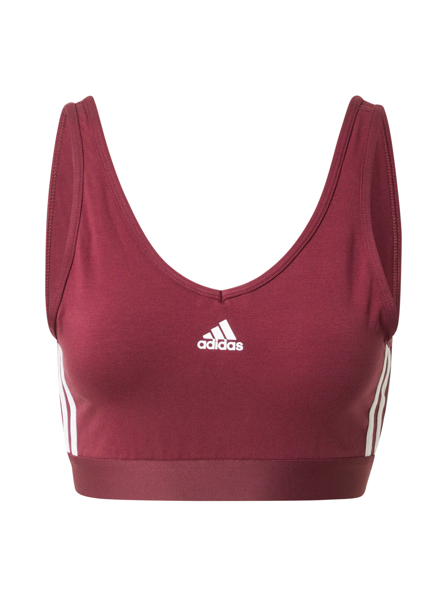 ADIDAS SPORTSWEAR Športni top bordo / bela - Pepit.si