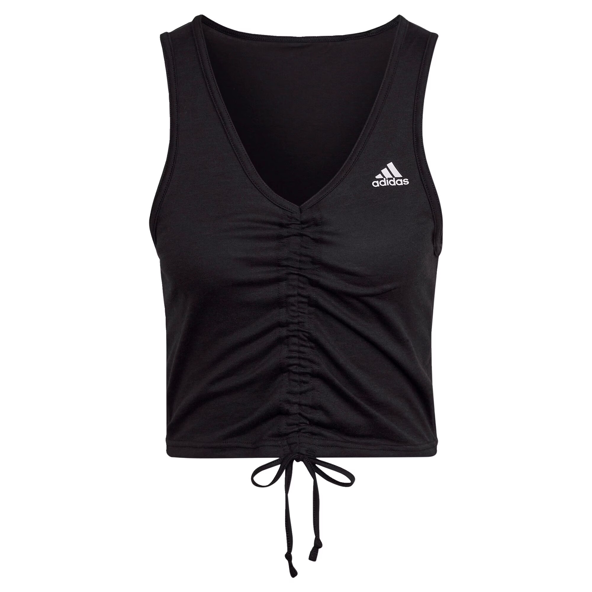 ADIDAS SPORTSWEAR Športni top črna / naravno bela - Pepit.si