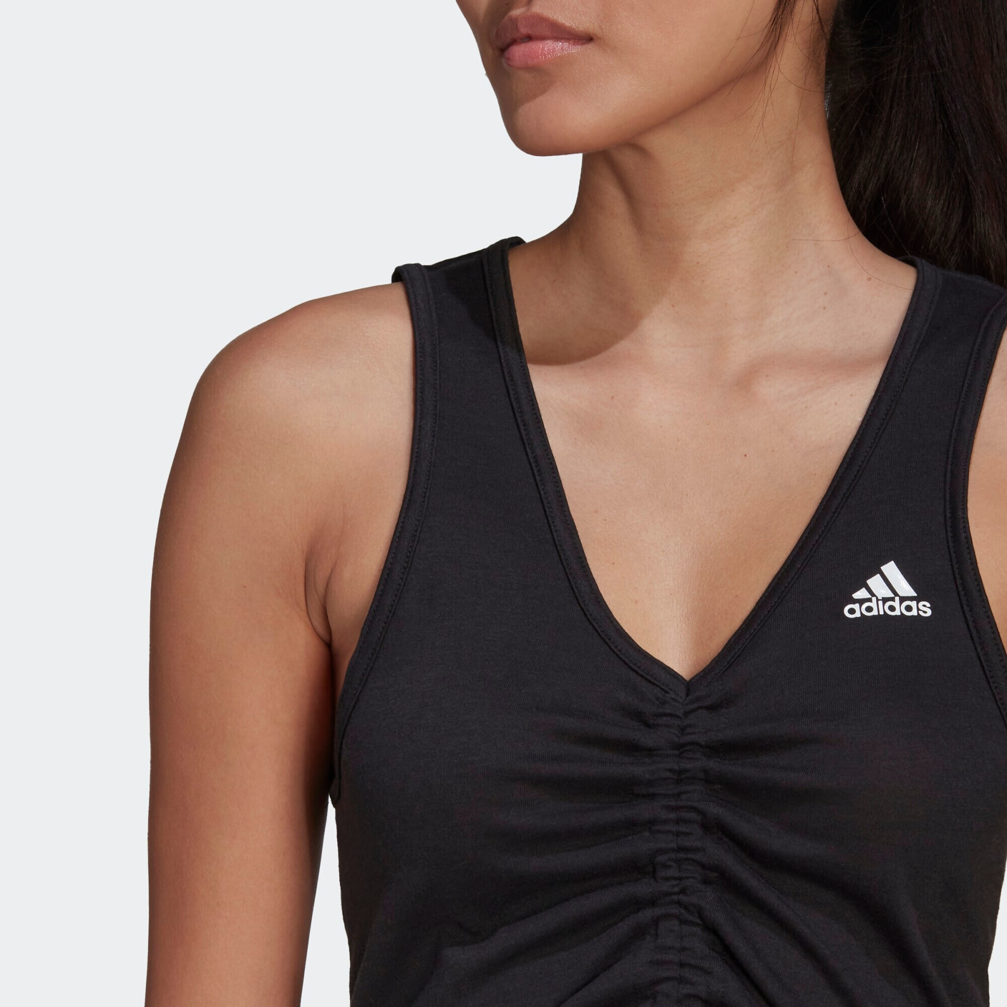 ADIDAS SPORTSWEAR Športni top črna / naravno bela - Pepit.si