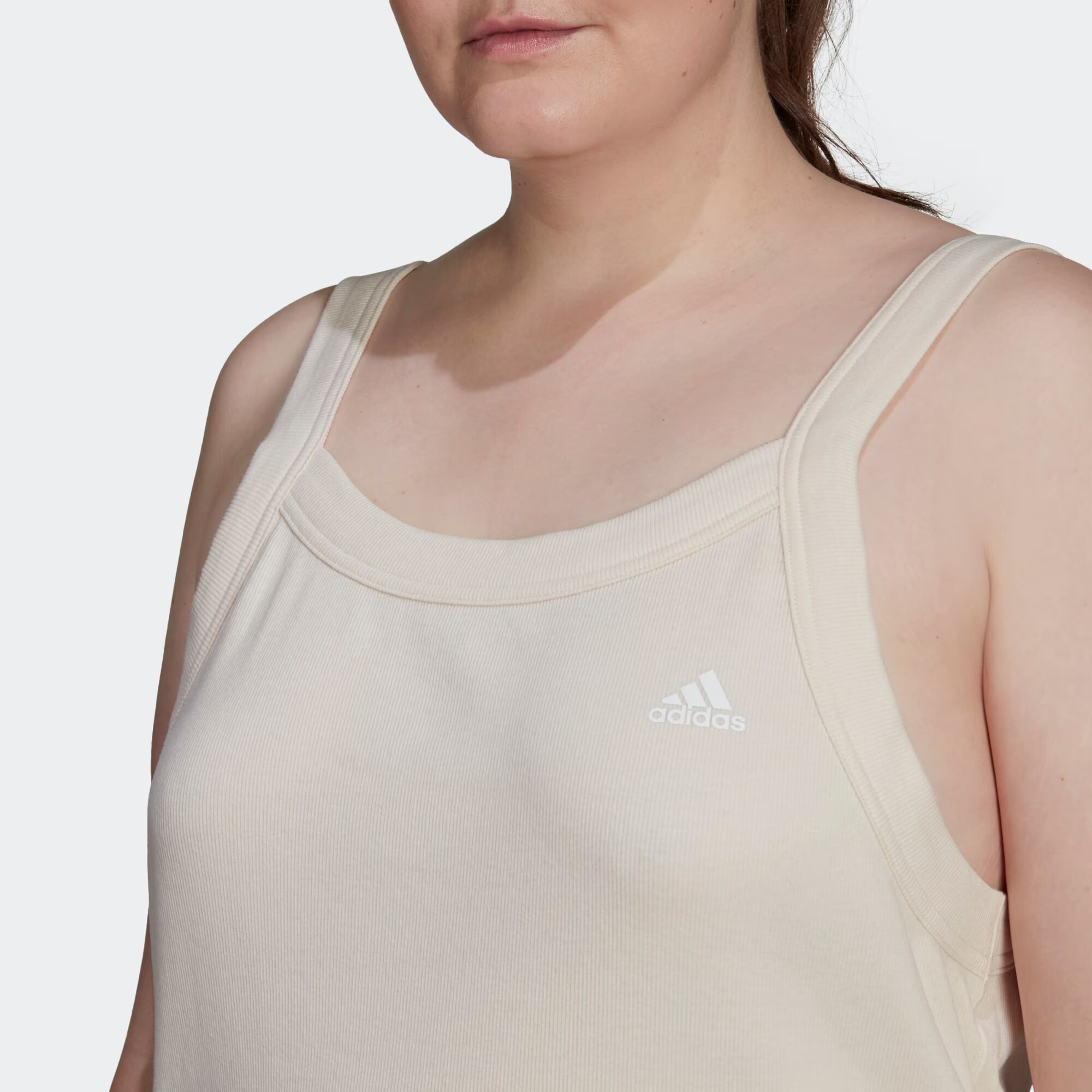 ADIDAS SPORTSWEAR Športni top 'Essentials Yoga Rib' bež - Pepit.si