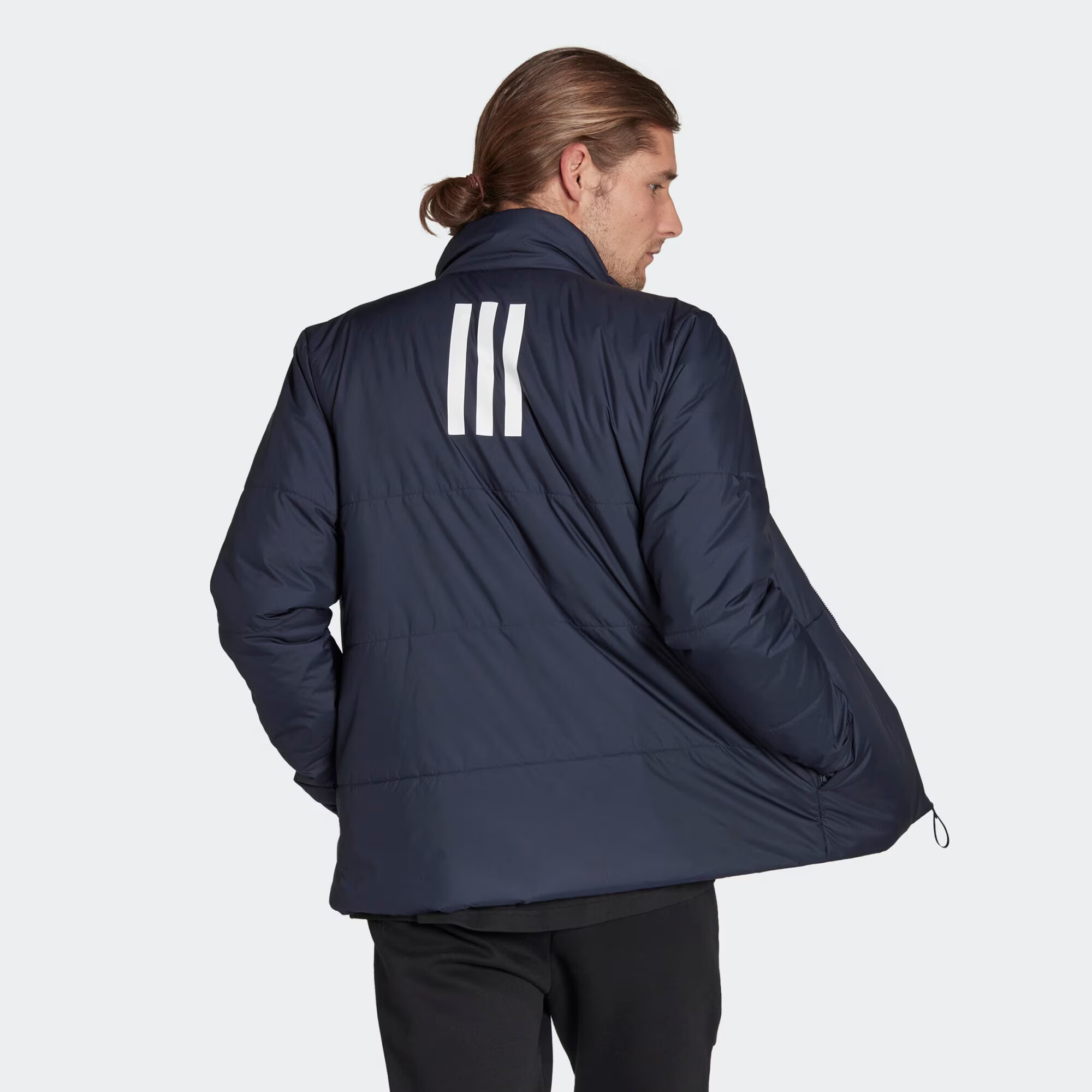 ADIDAS SPORTSWEAR Zunanja jakna nočno modra / bela - Pepit.si