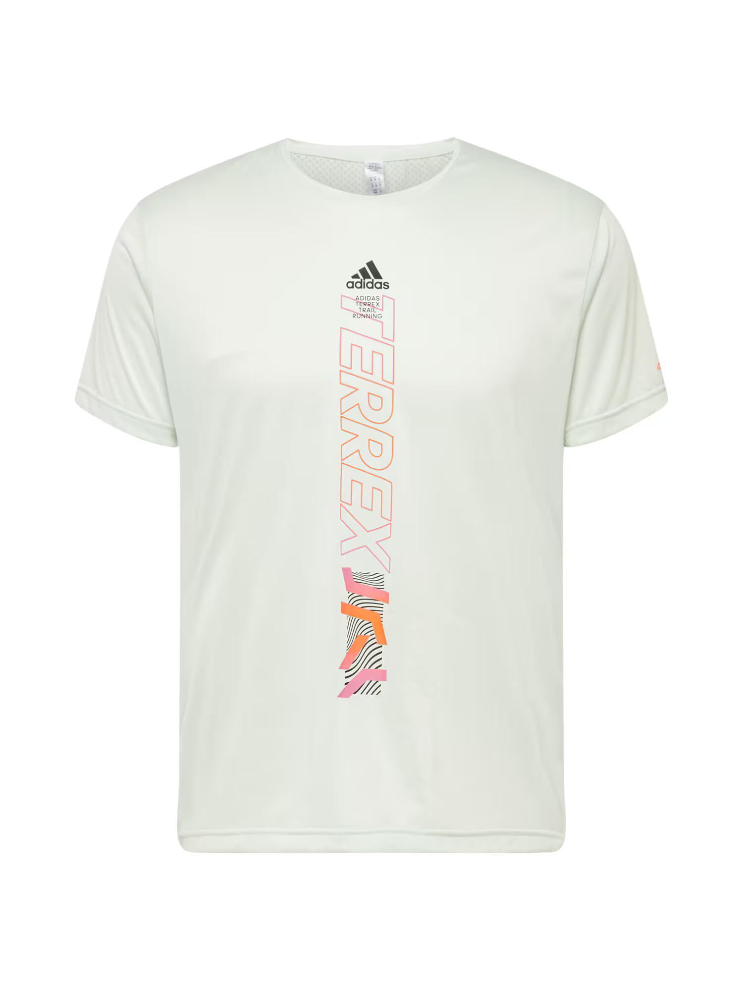 ADIDAS TERREX Funkcionalna majica pastelno zelena / oranžna / črna - Pepit.si