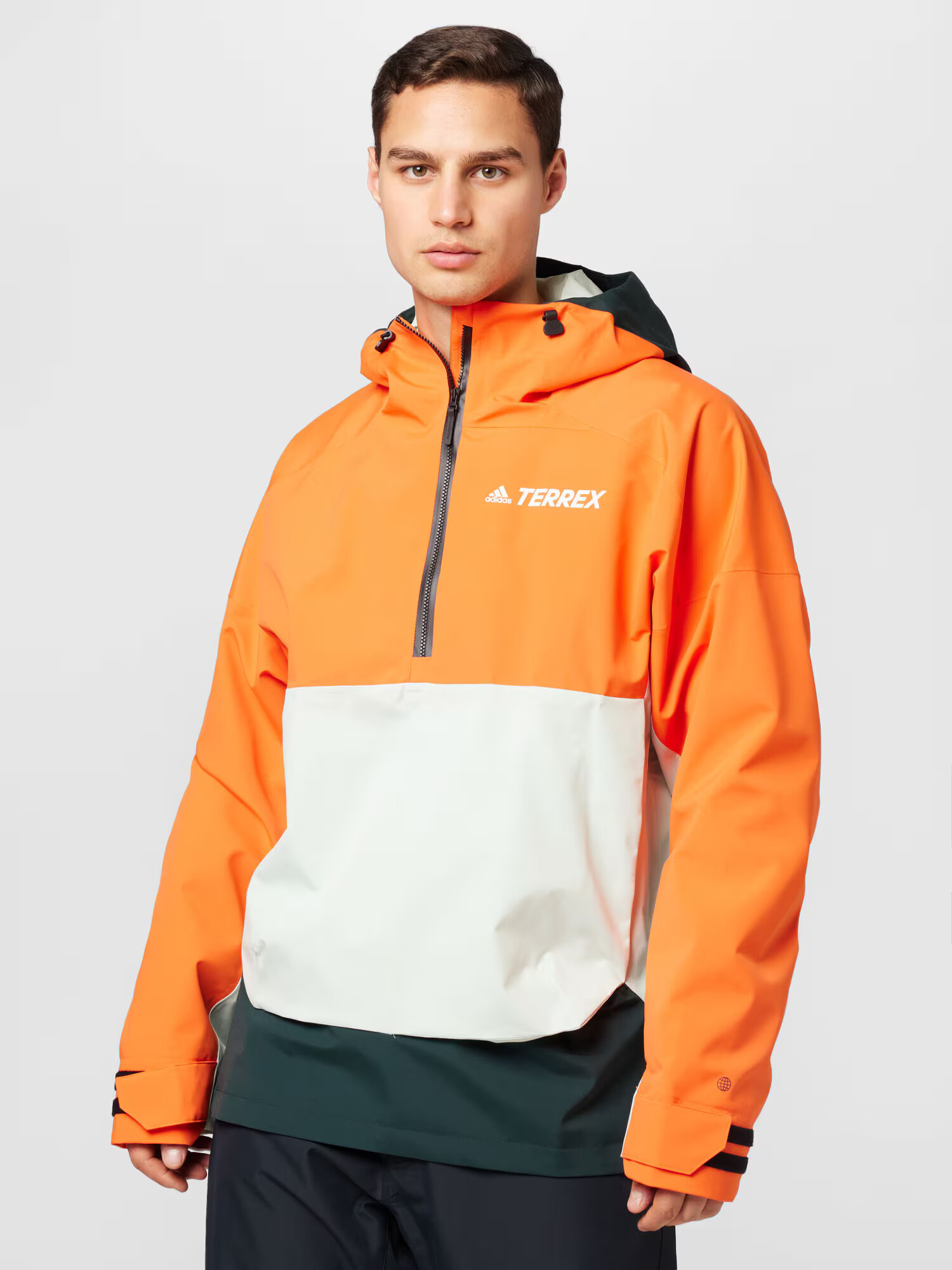 ADIDAS TERREX Zunanja jakna mornarska / temno oranžna / off-bela - Pepit.si