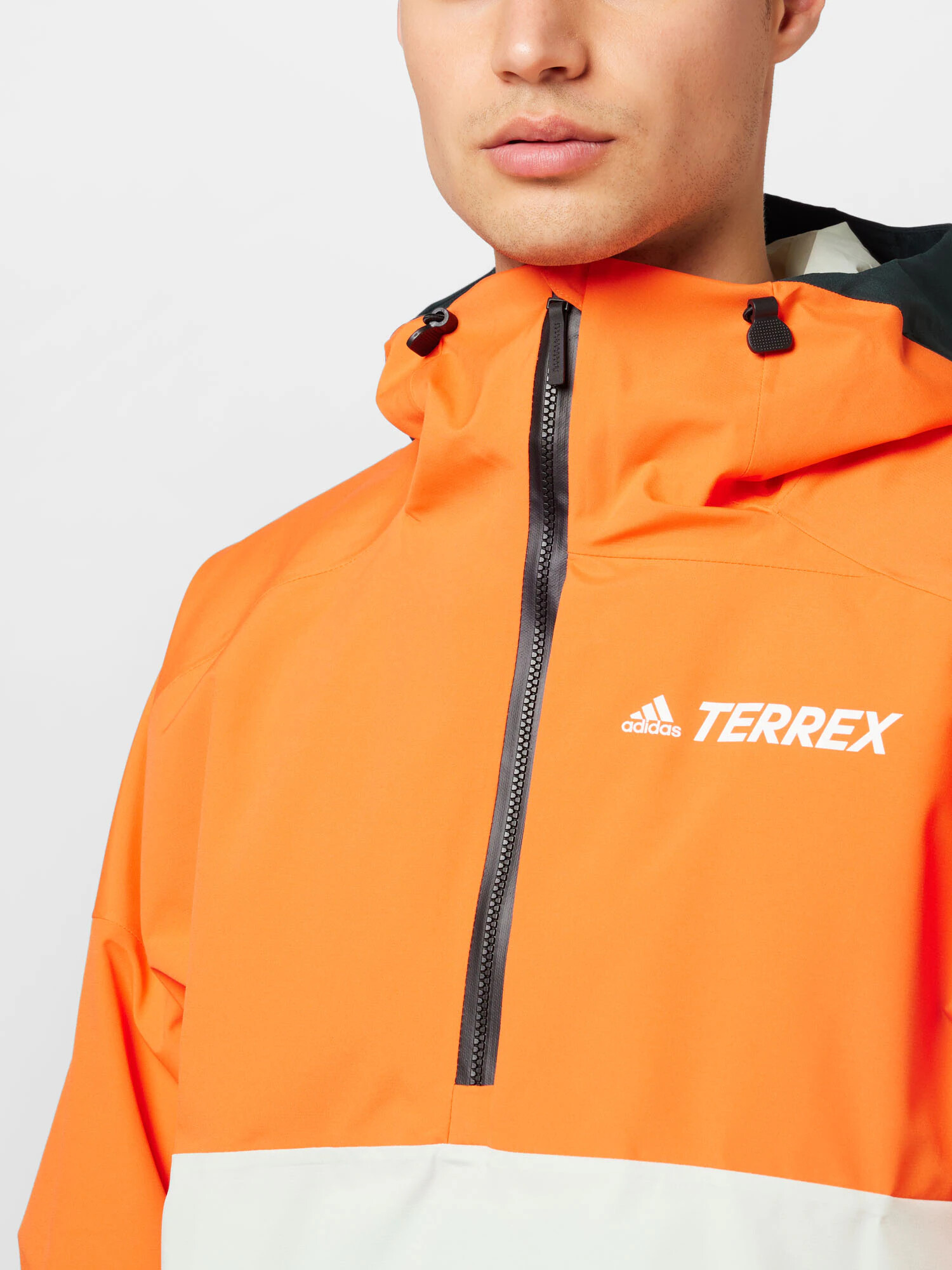 ADIDAS TERREX Zunanja jakna mornarska / temno oranžna / off-bela - Pepit.si