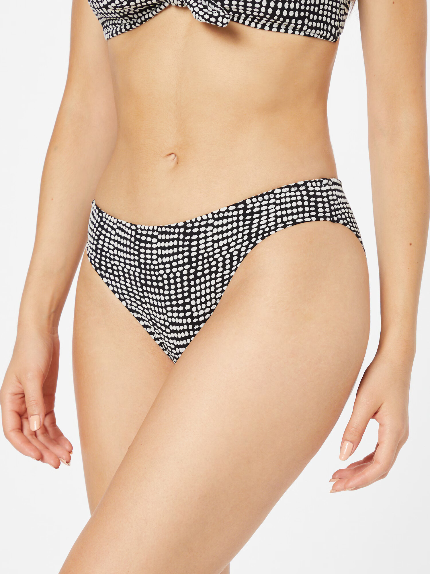 AERIE Bikini hlačke črna / bela - Pepit.si