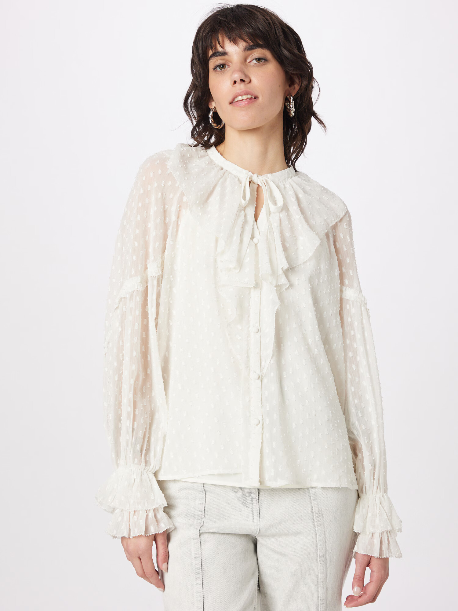 AllSaints Bluza 'AVA' ecru - Pepit.si