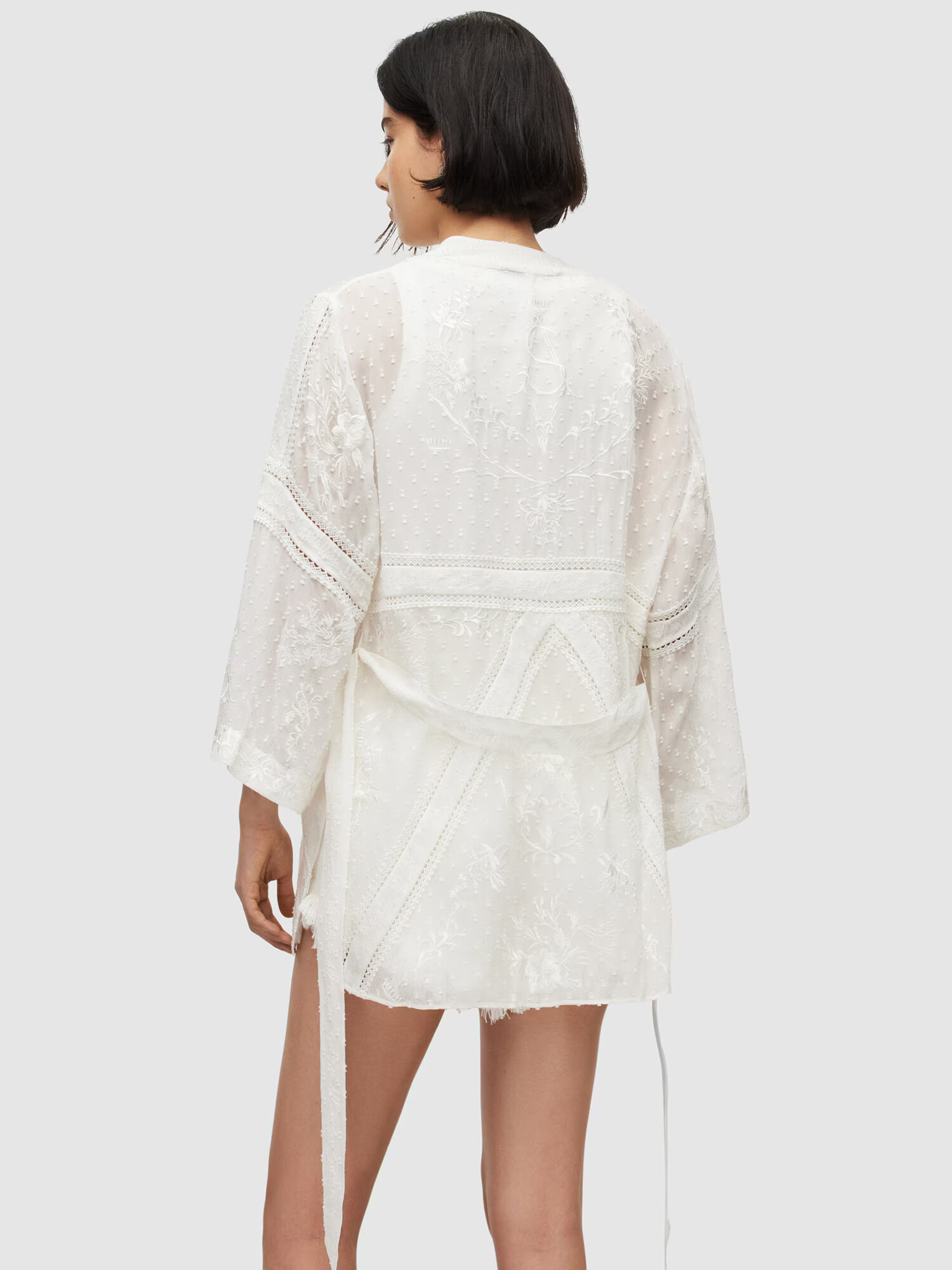 AllSaints Kimono off-bela - Pepit.si