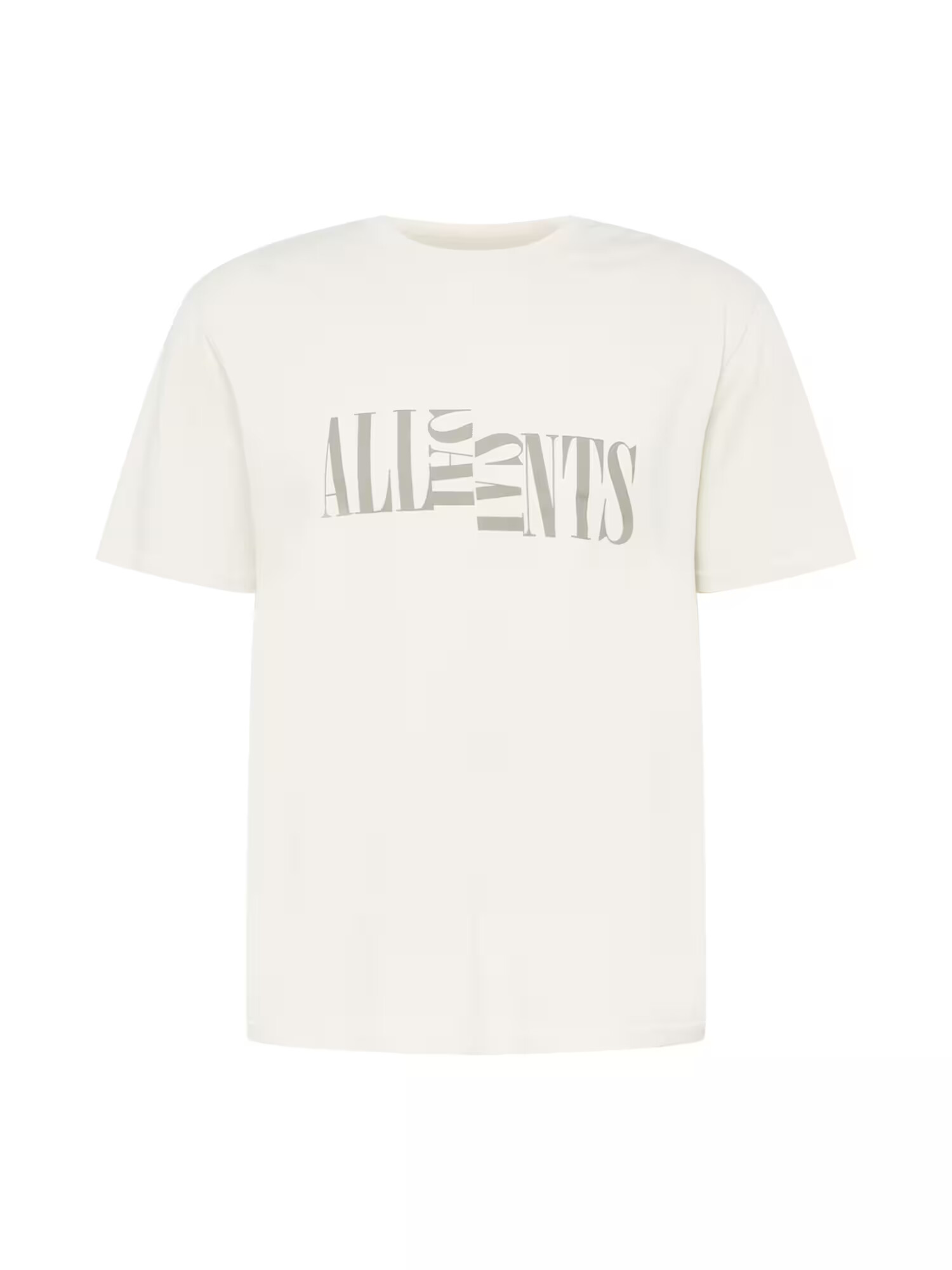 AllSaints Majica 'NICO' ecru / siva - Pepit.si