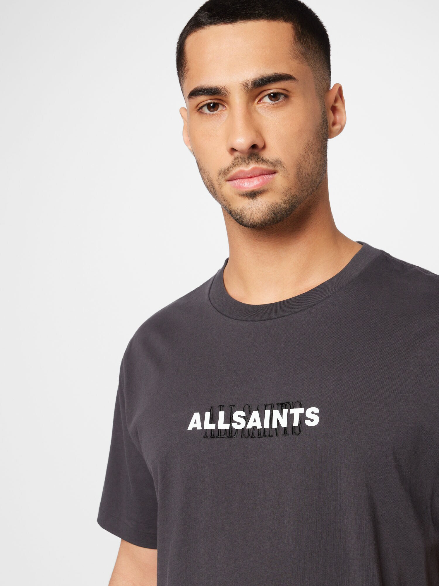 AllSaints Majica 'VEIL' antracit / bela - Pepit.si