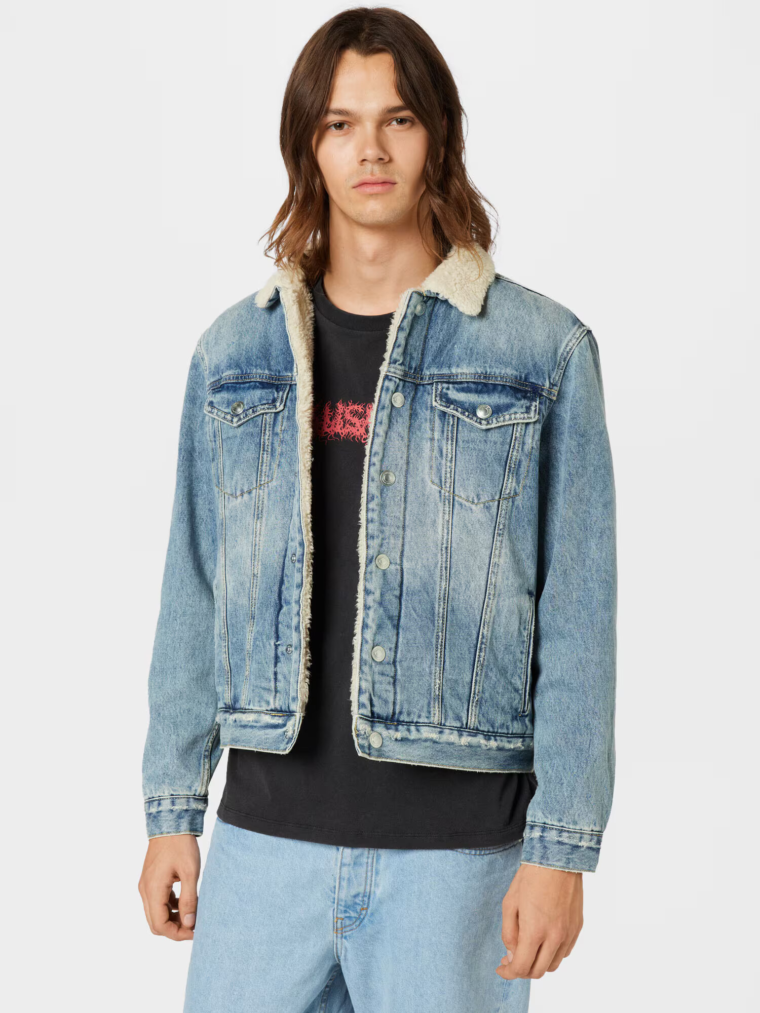 AllSaints Prehodna jakna 'Ilkley' moder denim - Pepit.si