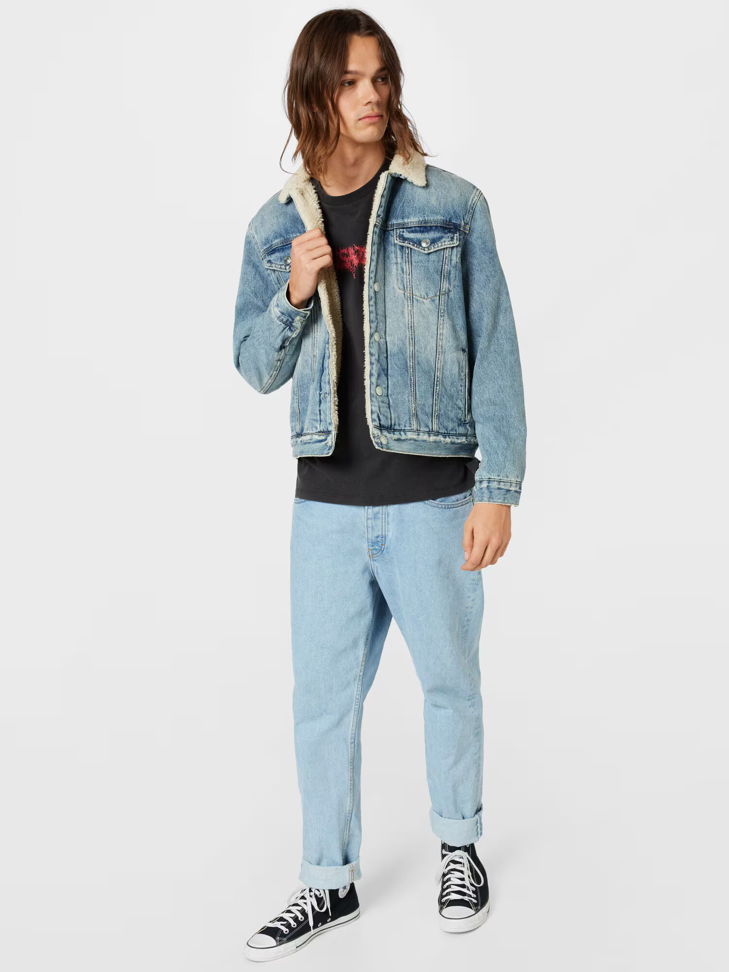 AllSaints Prehodna jakna 'Ilkley' moder denim - Pepit.si