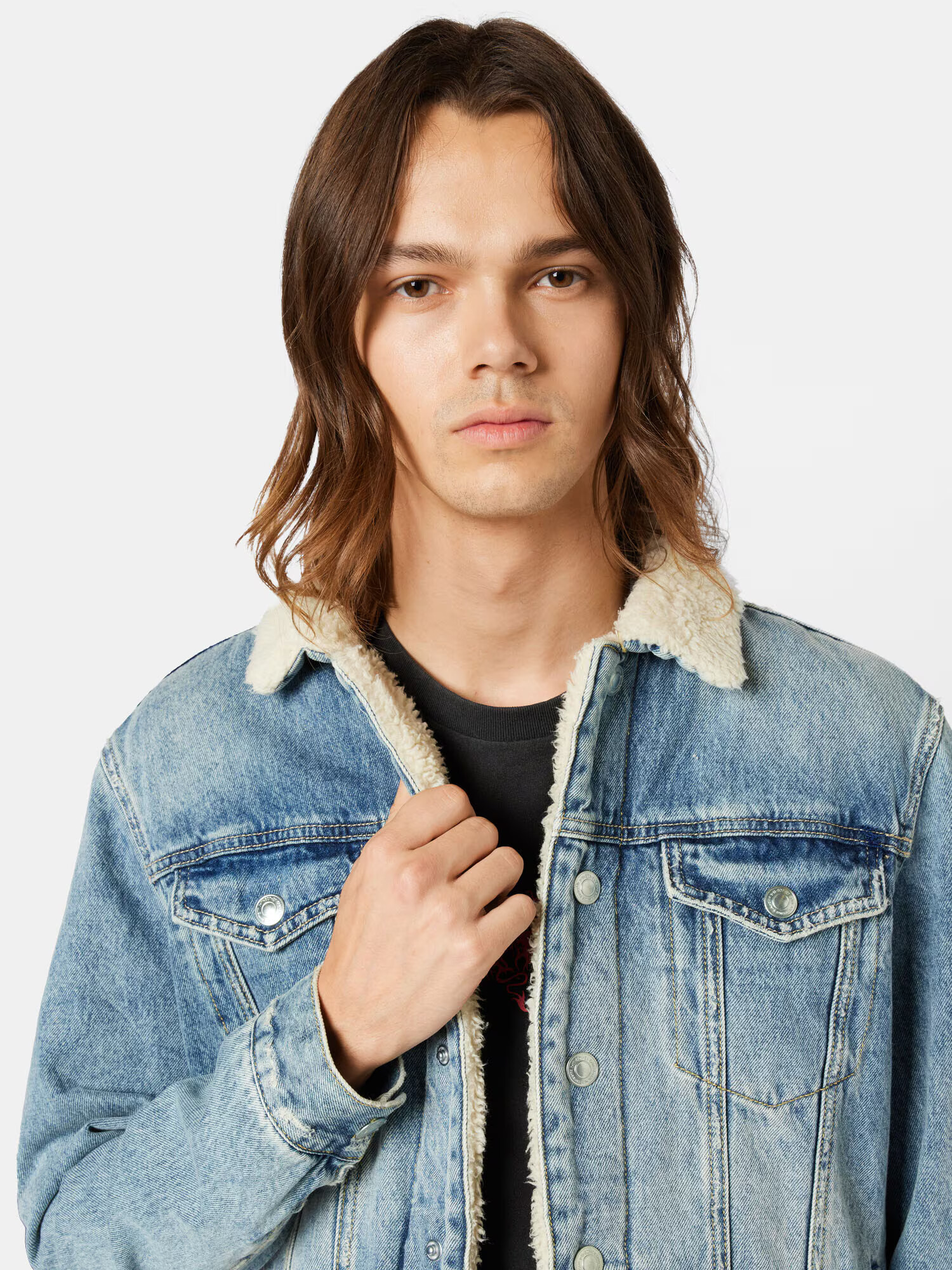 AllSaints Prehodna jakna 'Ilkley' moder denim - Pepit.si