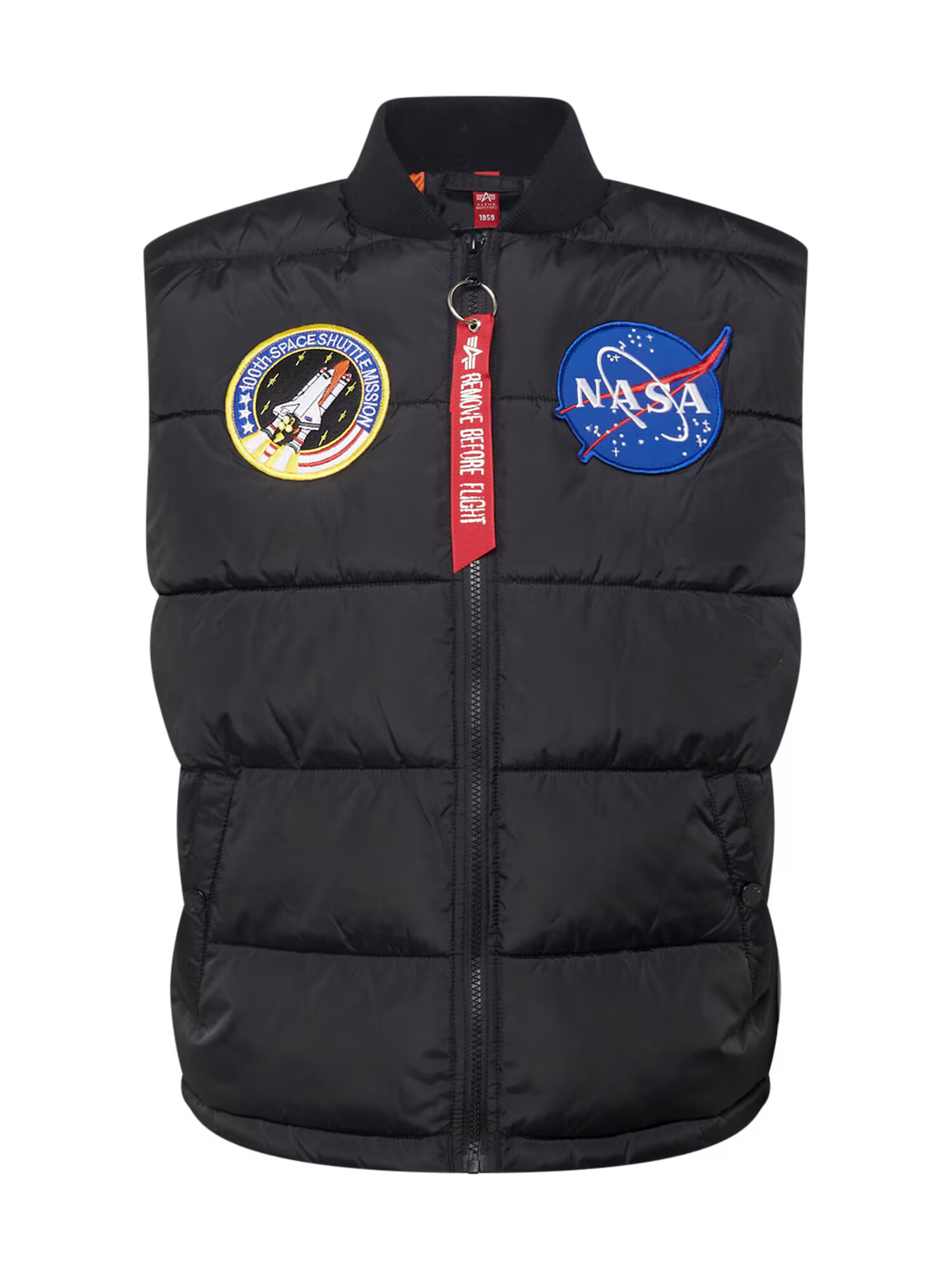 ALPHA INDUSTRIES Brezrokavnik 'NASA' modra / rumena / rdeča / črna - Pepit.si