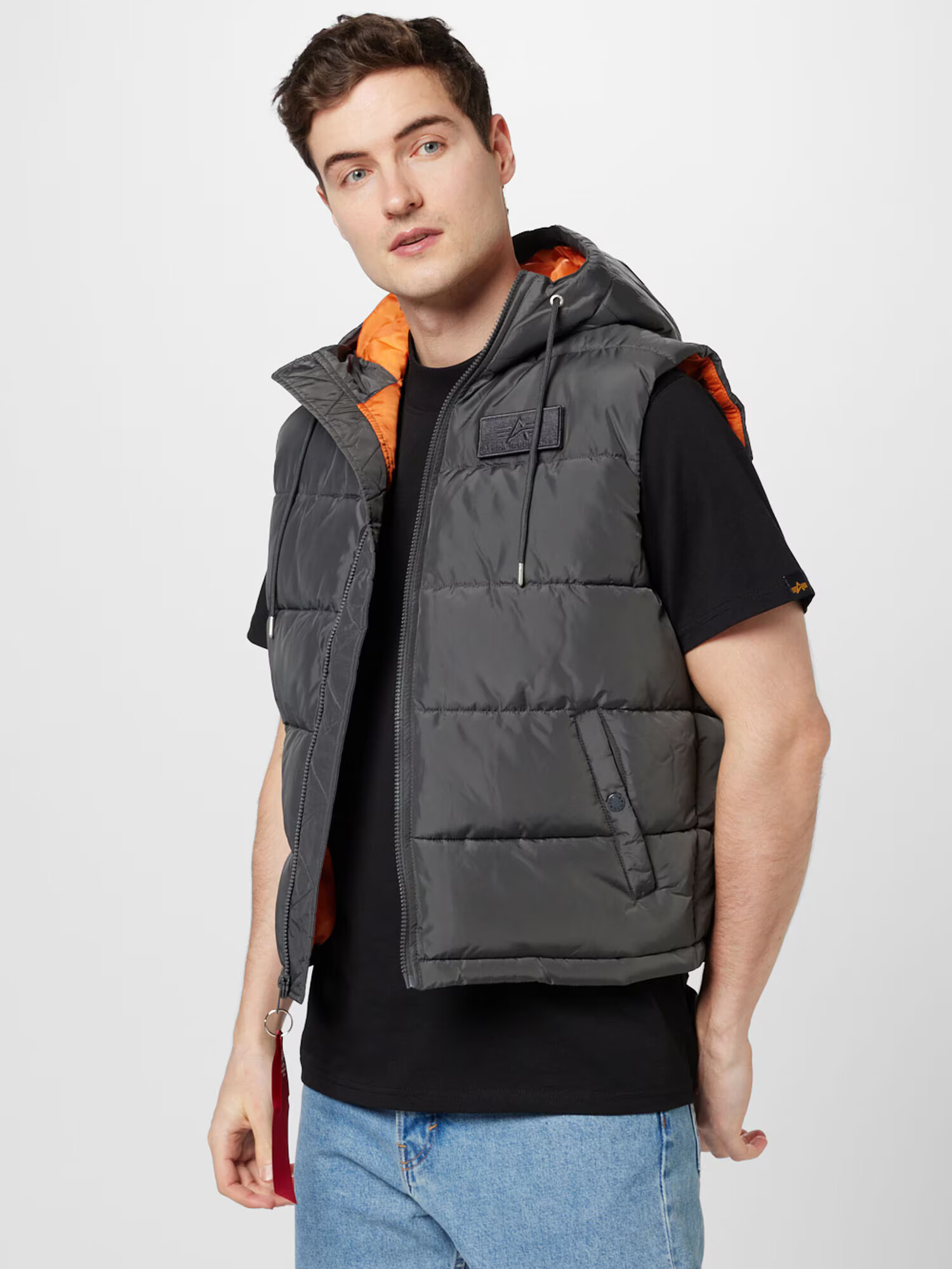 ALPHA INDUSTRIES Brezrokavnik temno siva - Pepit.si