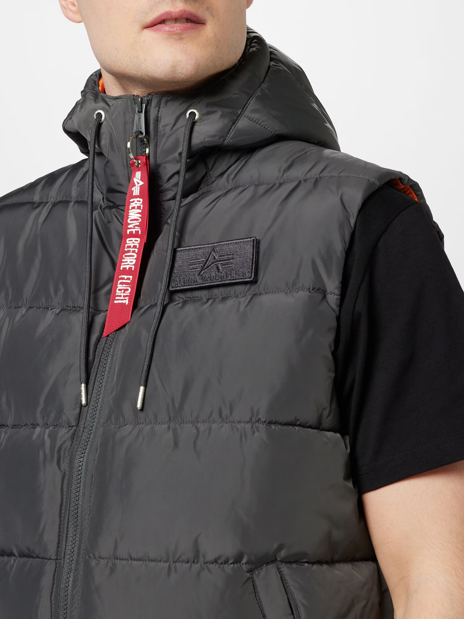 ALPHA INDUSTRIES Brezrokavnik temno siva - Pepit.si