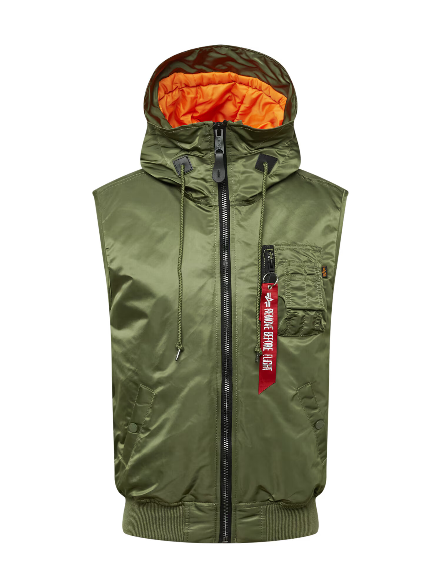 ALPHA INDUSTRIES Brezrokavnik zelena / oranžna / živo rdeča / bela - Pepit.si