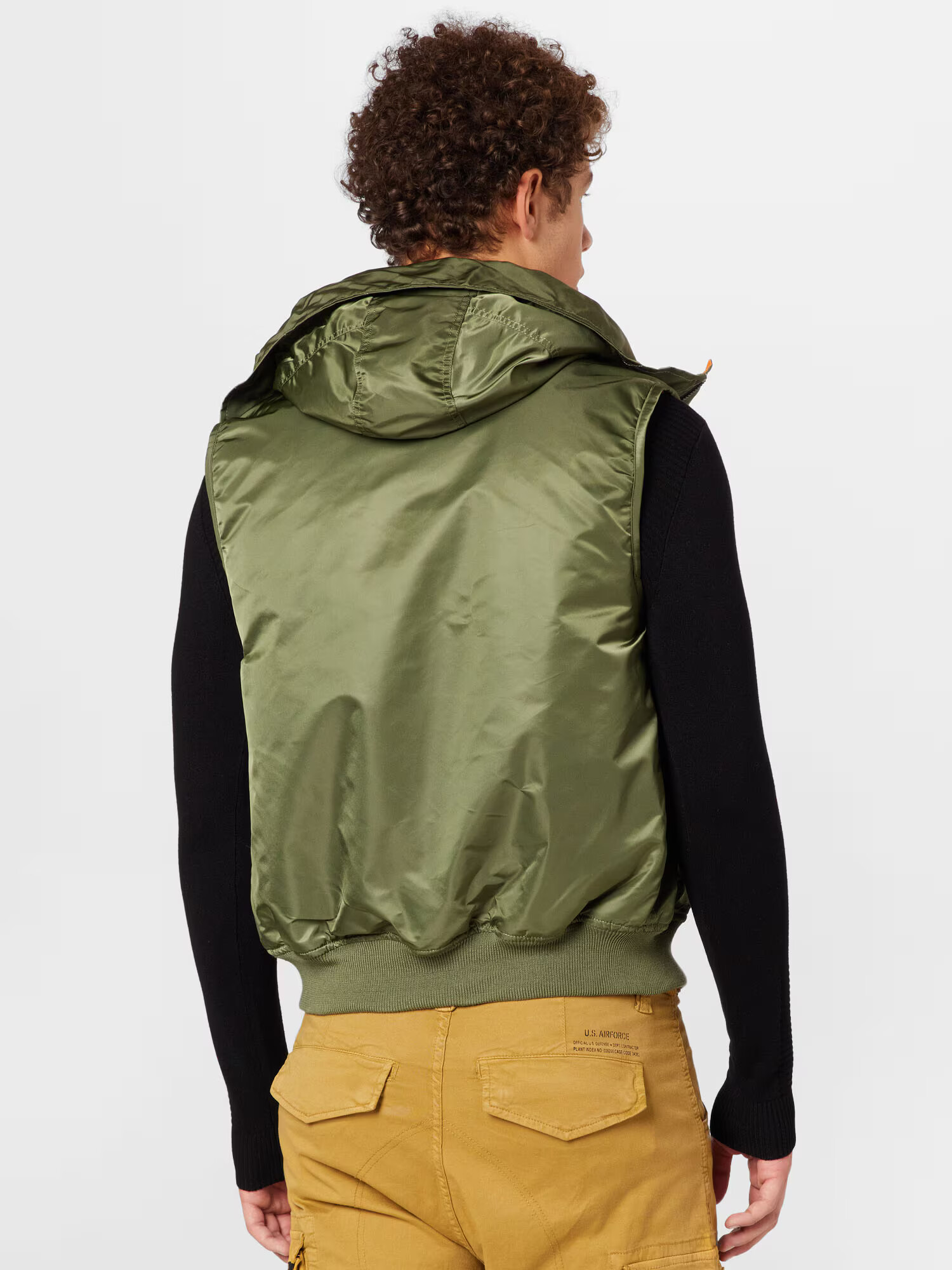 ALPHA INDUSTRIES Brezrokavnik zelena / oranžna / živo rdeča / bela - Pepit.si