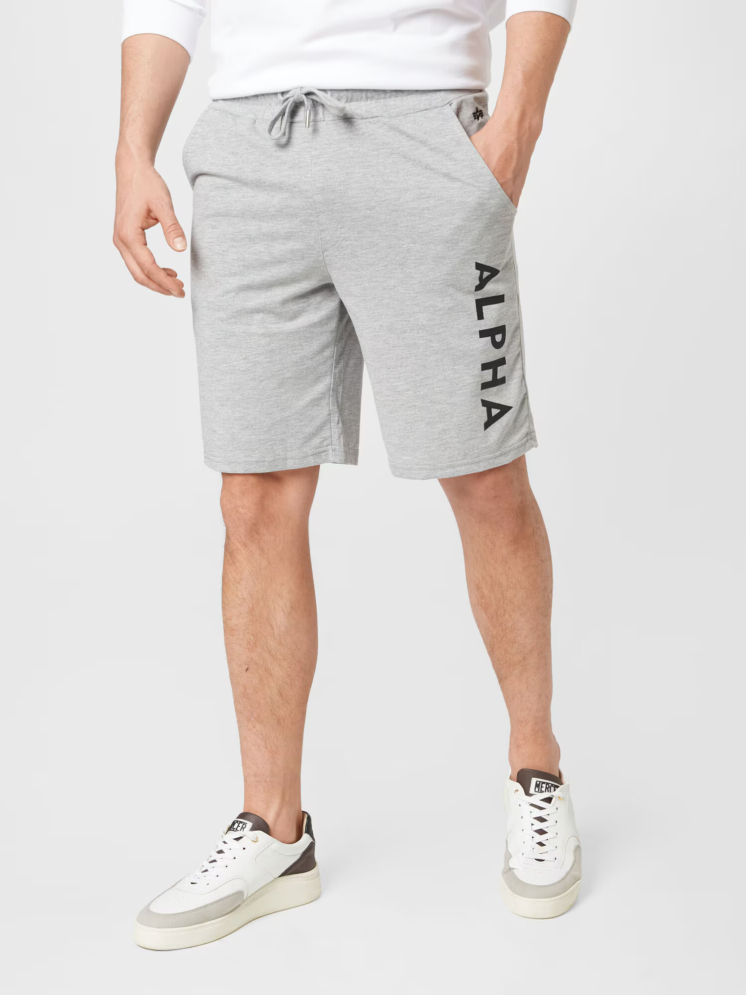 ALPHA INDUSTRIES Hlače pegasto siva / črna - Pepit.si