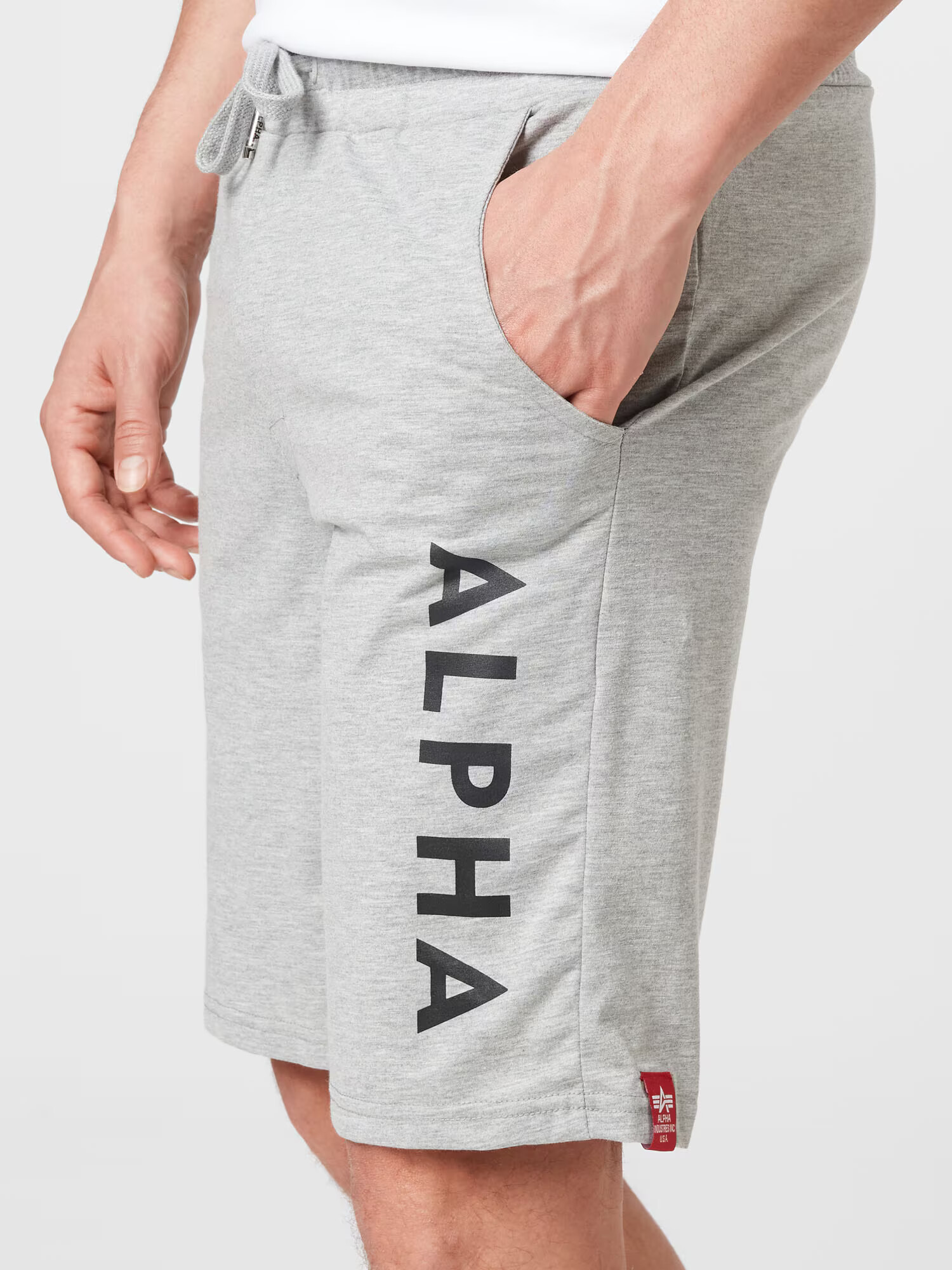 ALPHA INDUSTRIES Hlače pegasto siva / črna - Pepit.si