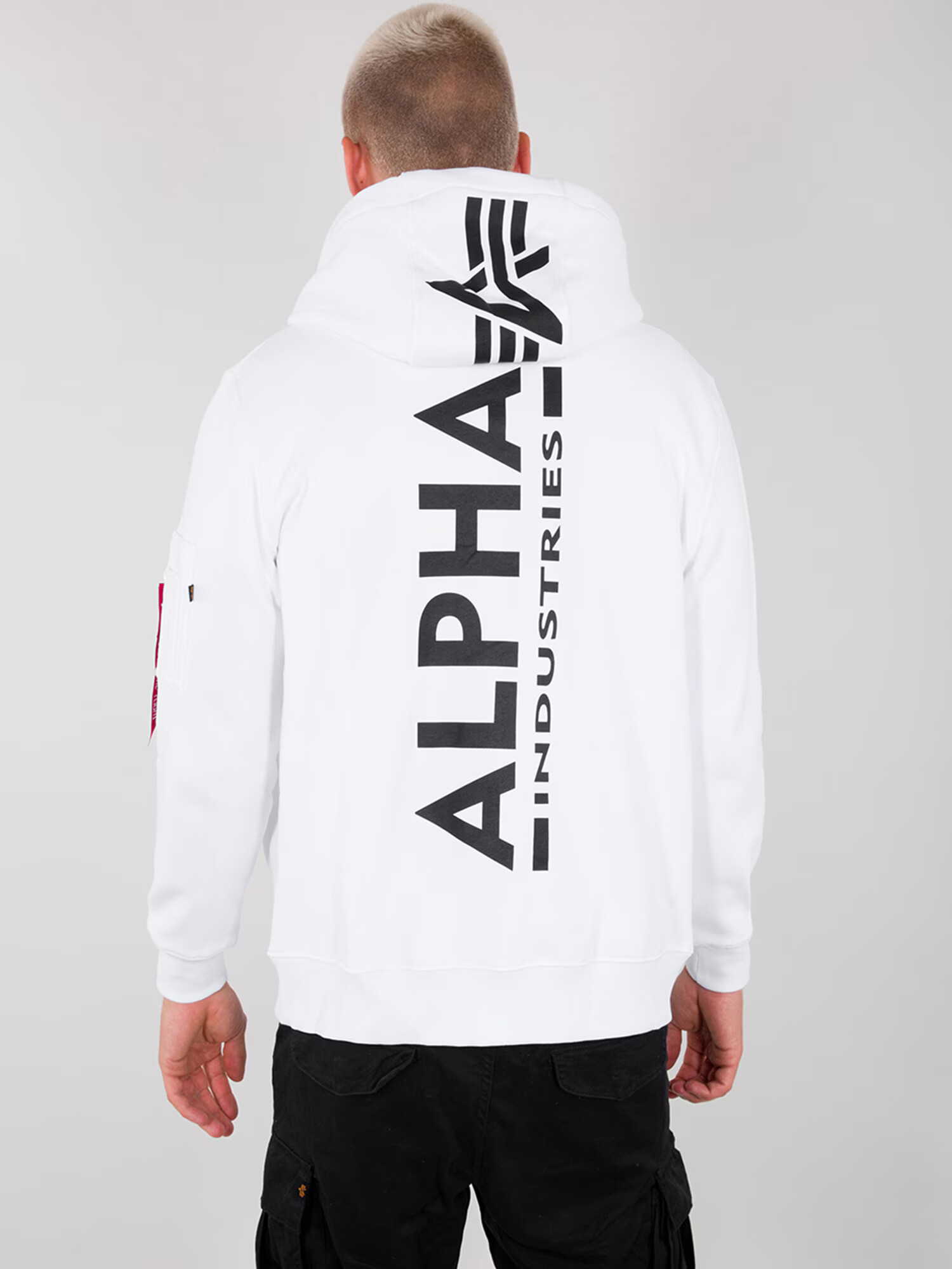 ALPHA INDUSTRIES Jopa na zadrgo črna / bela - Pepit.si