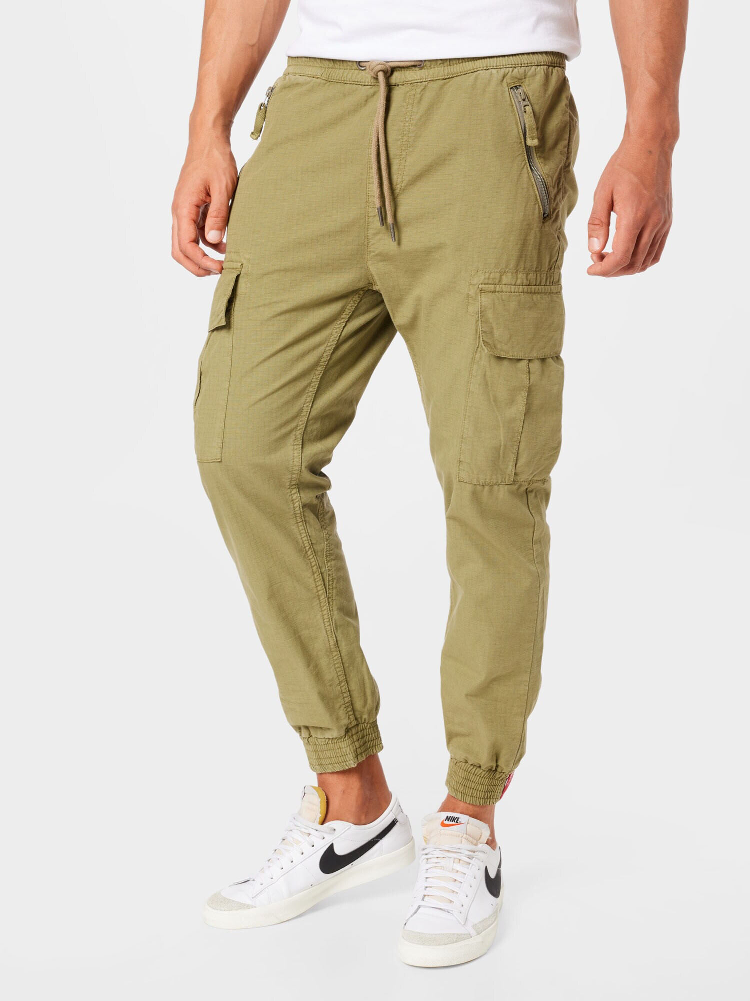 ALPHA INDUSTRIES Kargo hlače kaki - Pepit.si