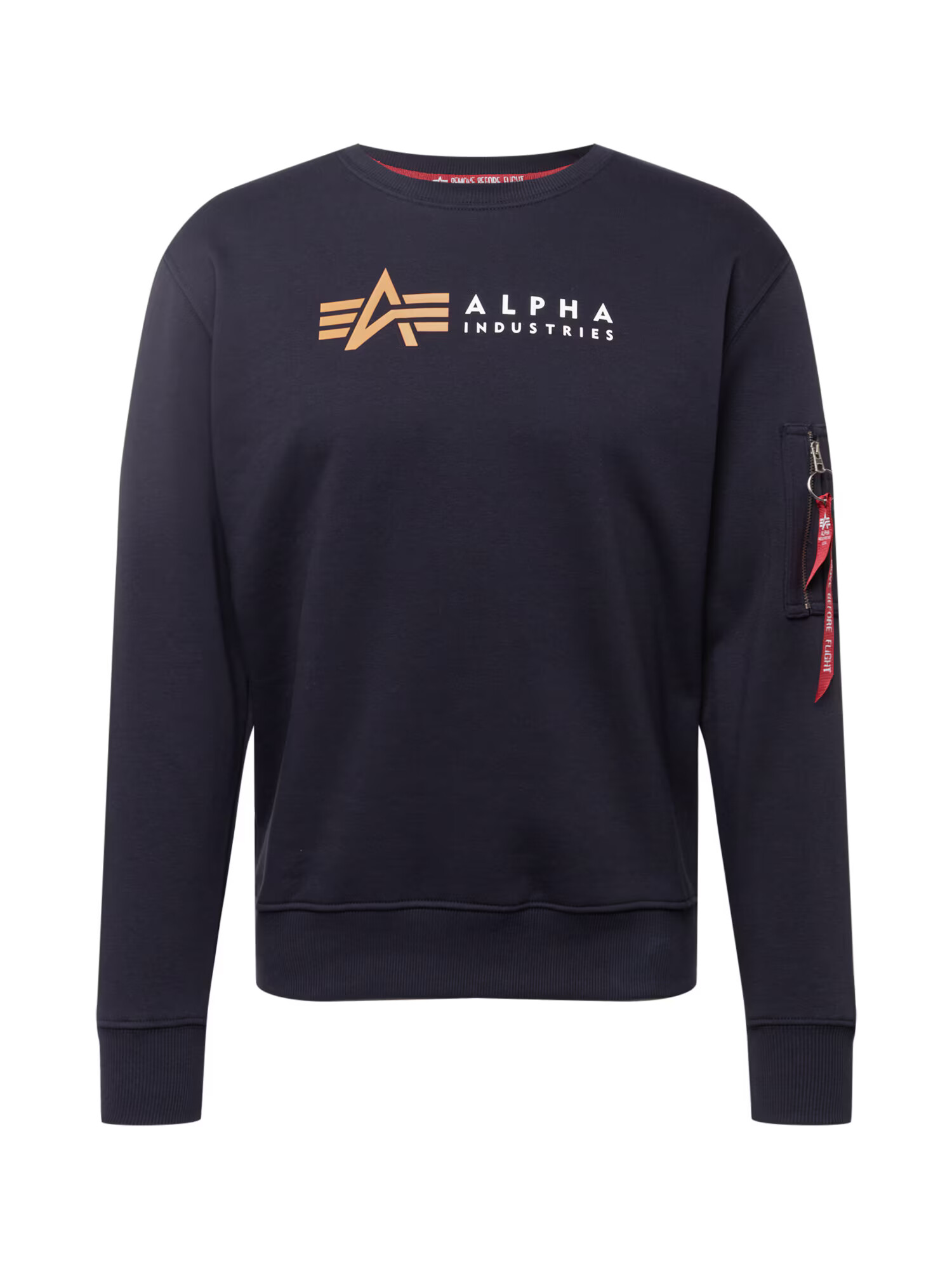 ALPHA INDUSTRIES Majica pesek / nočno modra / bela - Pepit.si