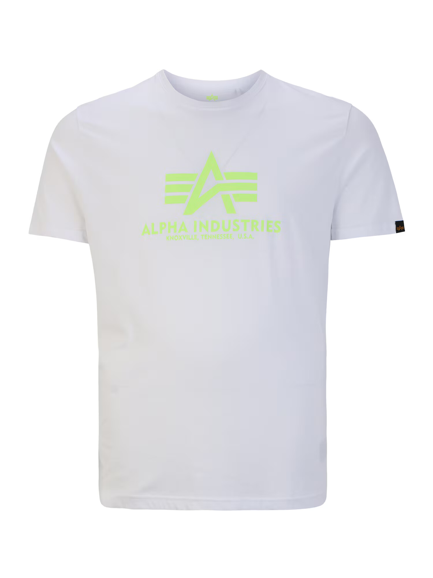 ALPHA INDUSTRIES Majica bela / neonsko rumena - Pepit.si