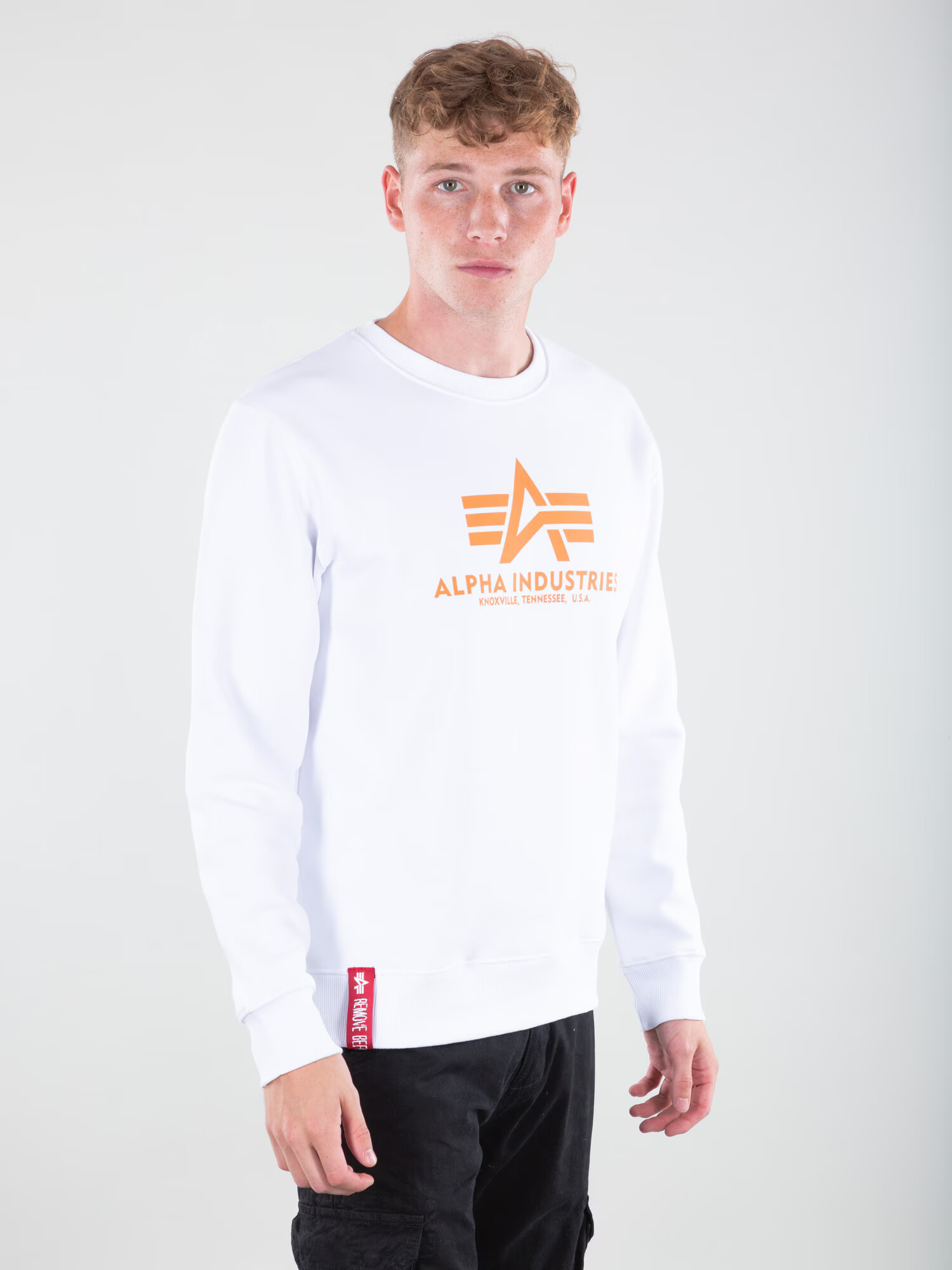 ALPHA INDUSTRIES Majica oranžna / rdeča / bela - Pepit.si