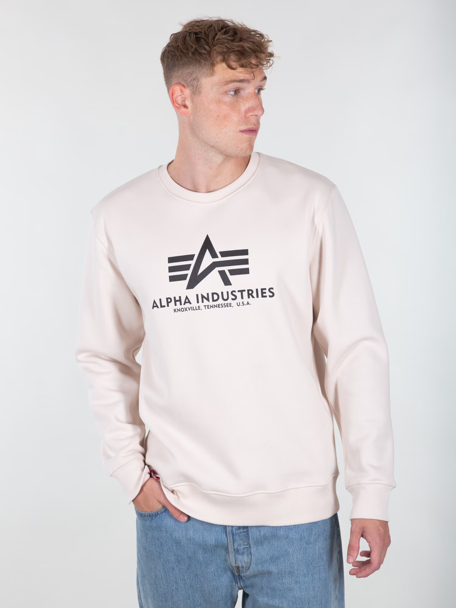 ALPHA INDUSTRIES Majica bež / črna - Pepit.si