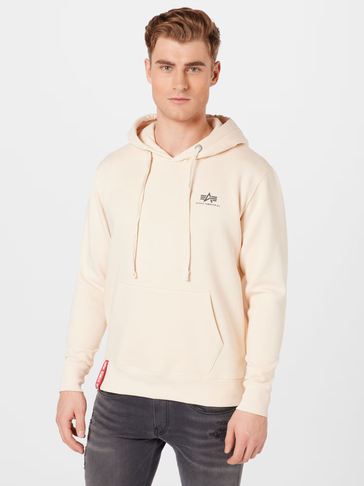 ALPHA INDUSTRIES Majica rdeča / črna / biserno bela - Pepit.si