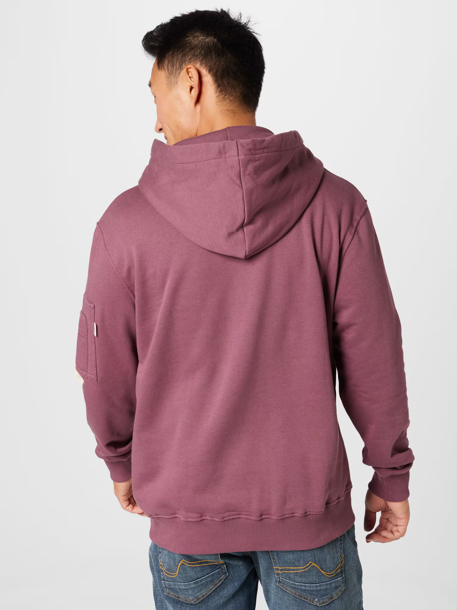 ALPHA INDUSTRIES Majica burgund / volneno bela - Pepit.si