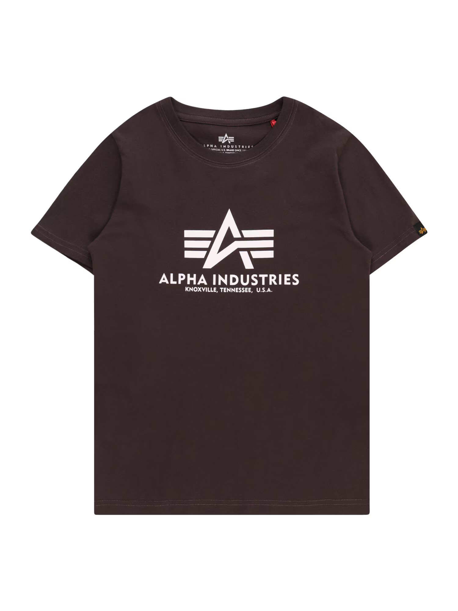 ALPHA INDUSTRIES Majica čokolada / bela - Pepit.si