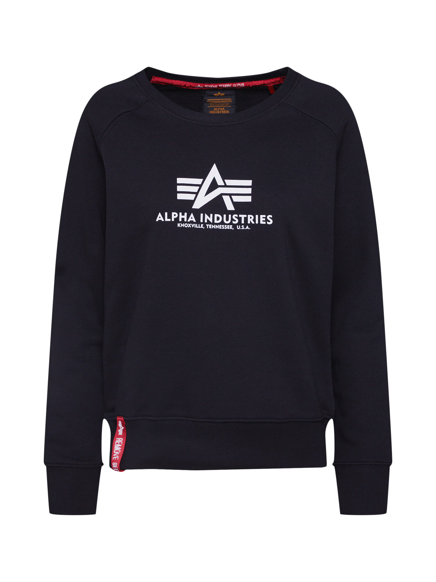 ALPHA INDUSTRIES Majica črna / bela - Pepit.si