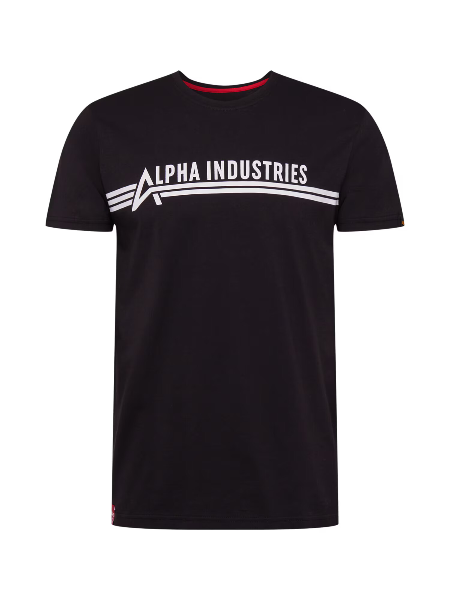 ALPHA INDUSTRIES Majica črna / bela - Pepit.si